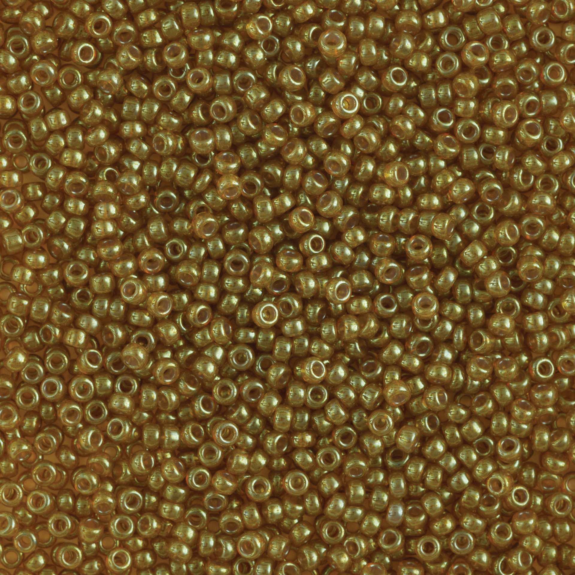 John Bead Miyuki Glass Seed Beads - Sandy Brown, close-up
