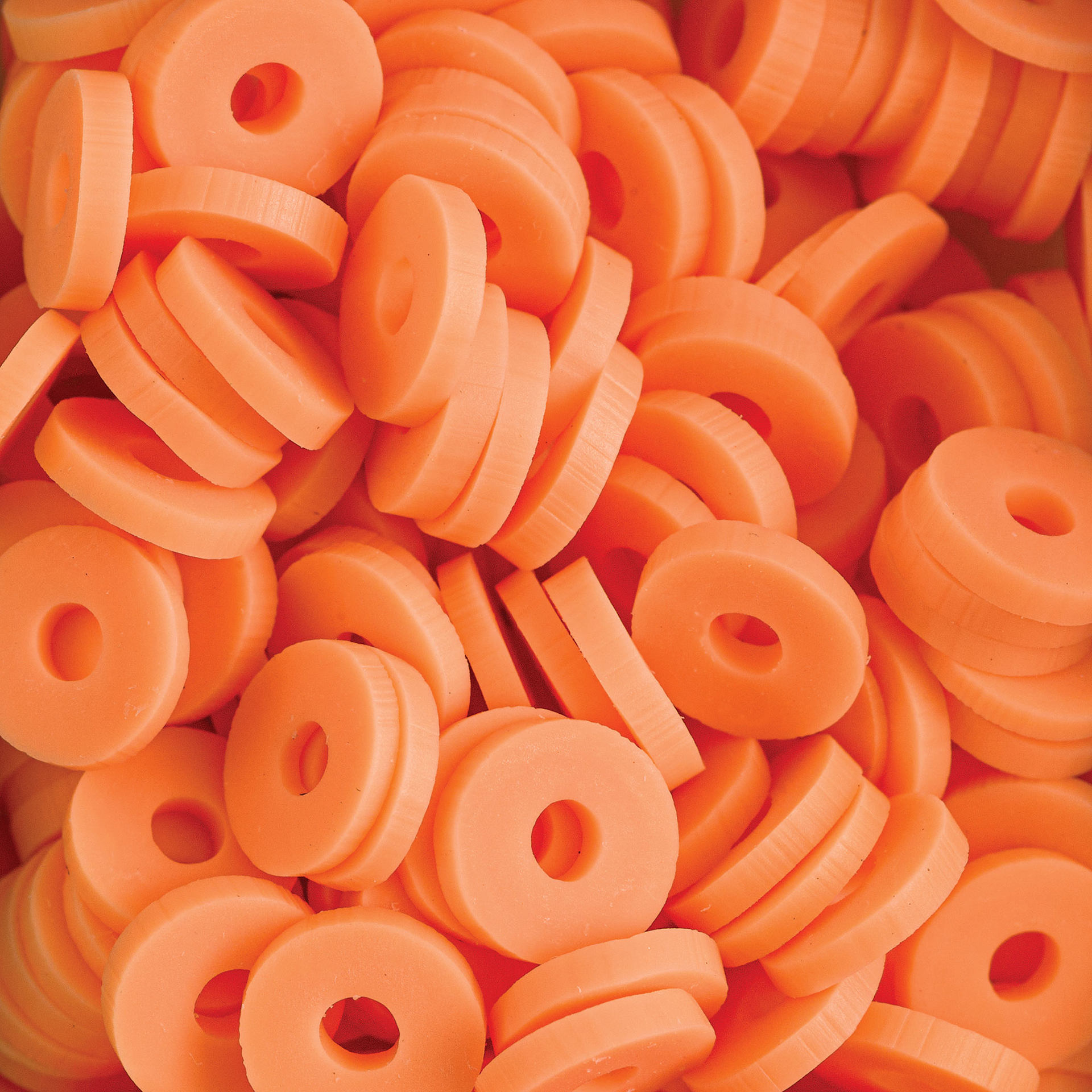 Blick Clay Bead - Orange, Circular