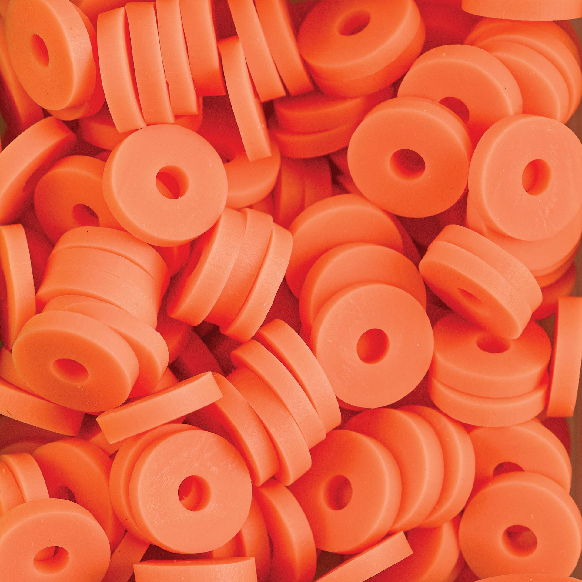 Blick Clay Bead - Orange, Circular