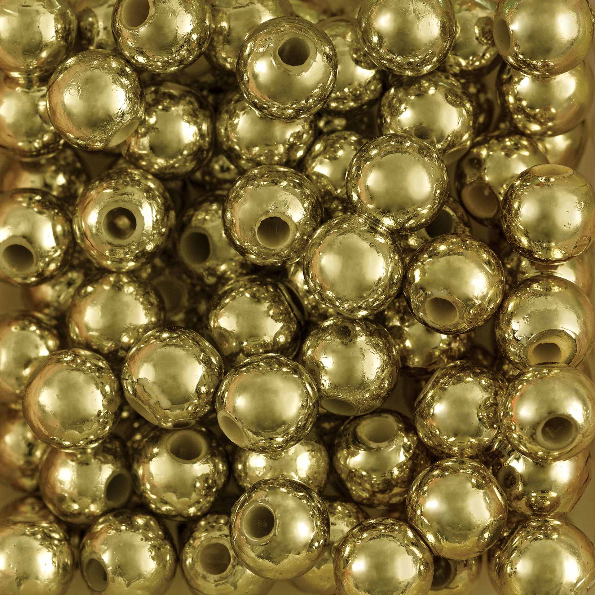 Blick Clay Bead - Gold, Sphere