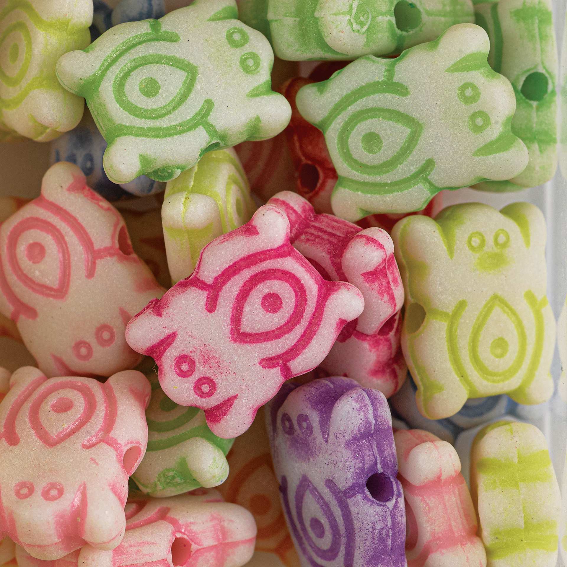 Blick Clay Bead - Assorted Colors, Frogs