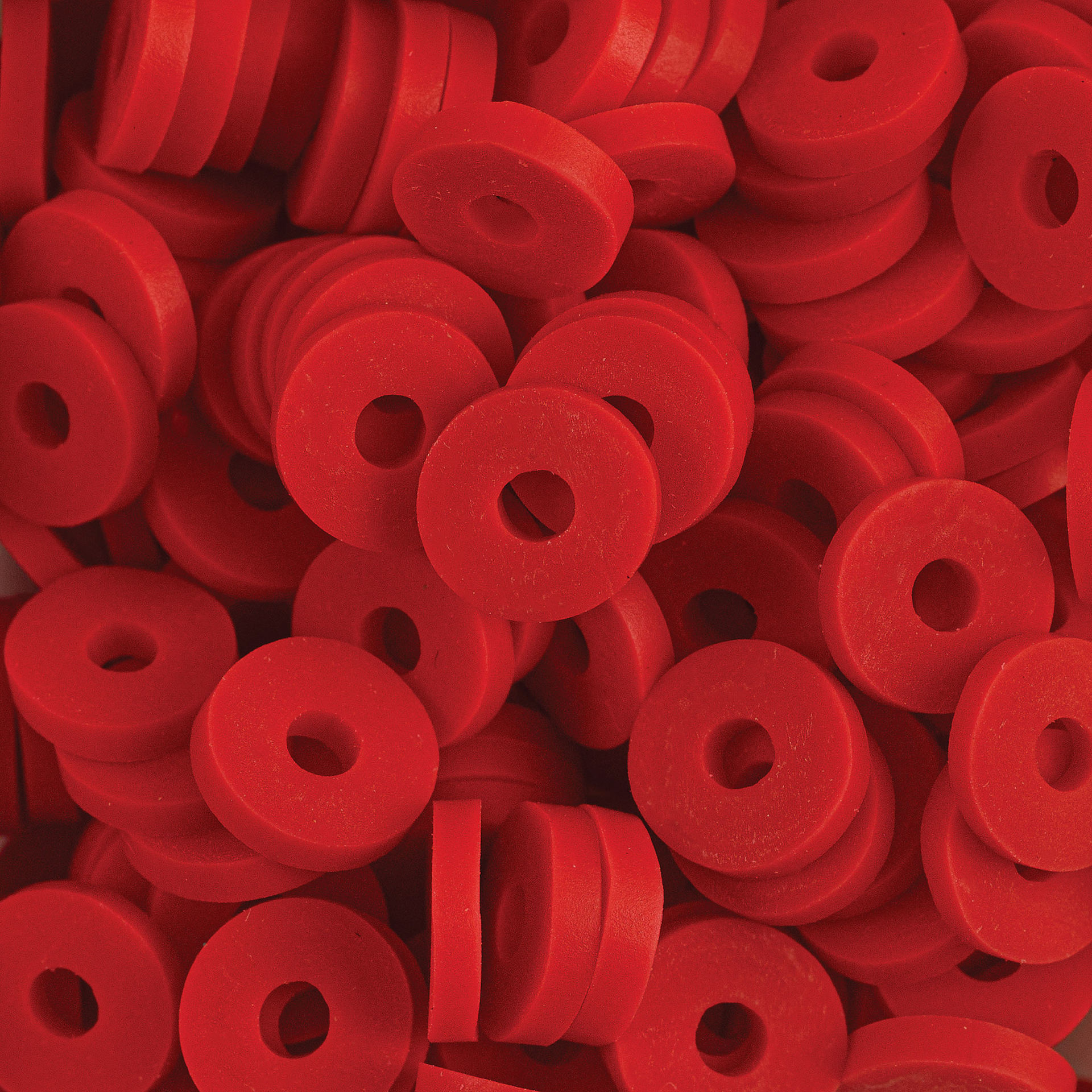 Blick Clay Bead - Red, Circular