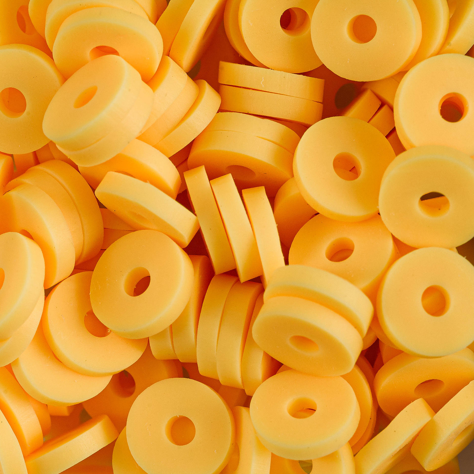 Blick Clay Bead - Yellow, Circular