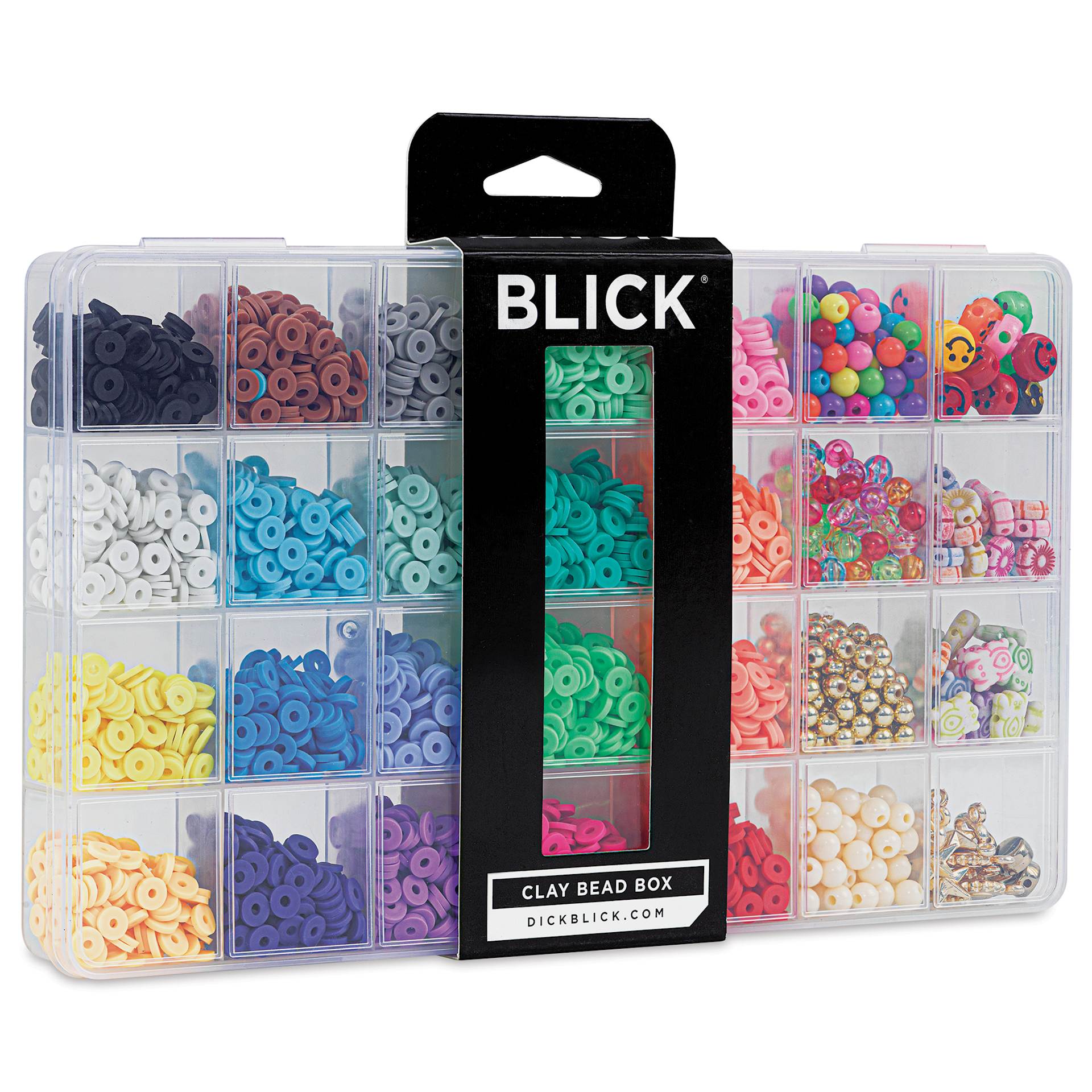 Blick Clay Bead Box - Set of 28 - front of packaging