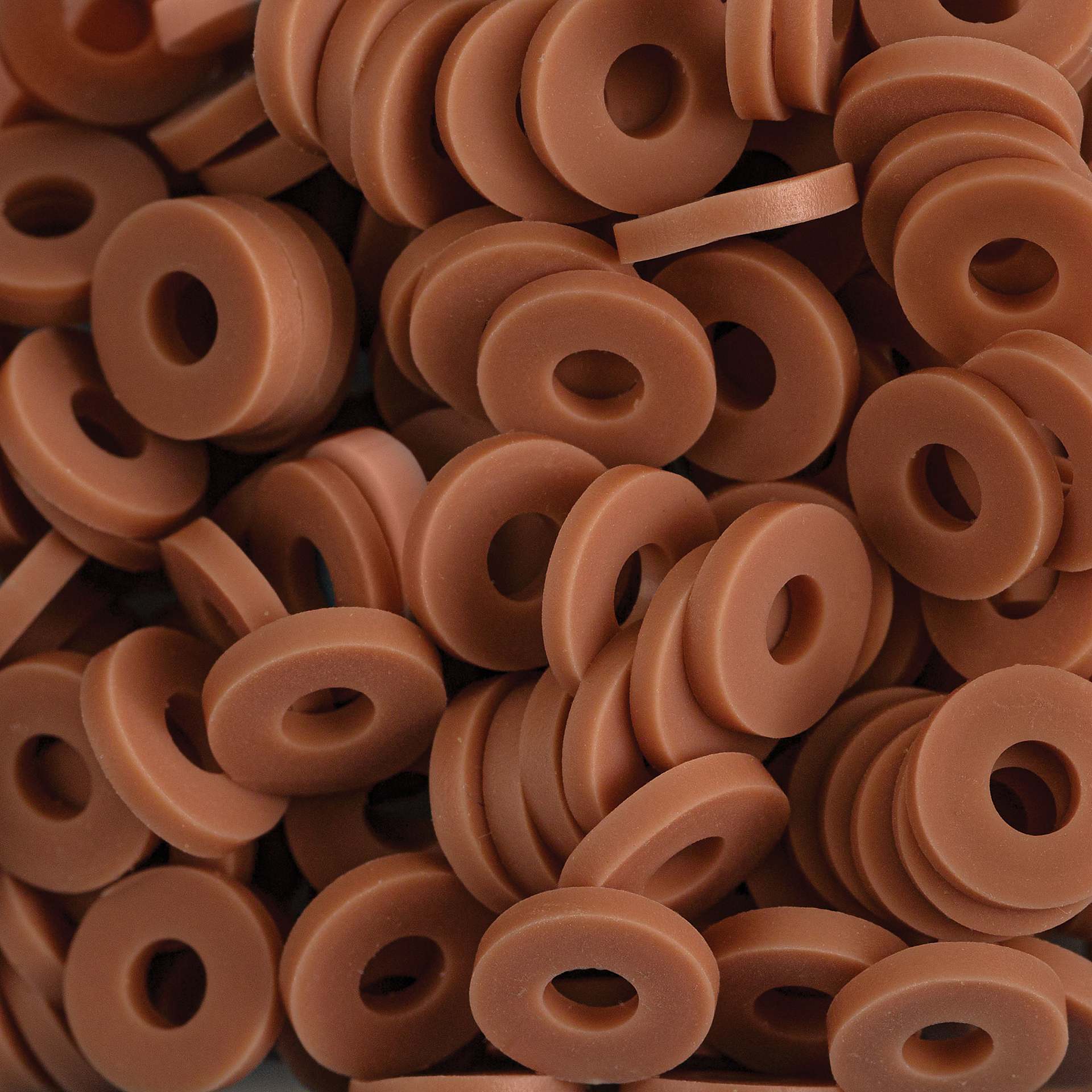 Blick Clay Bead - Brown, Circular
