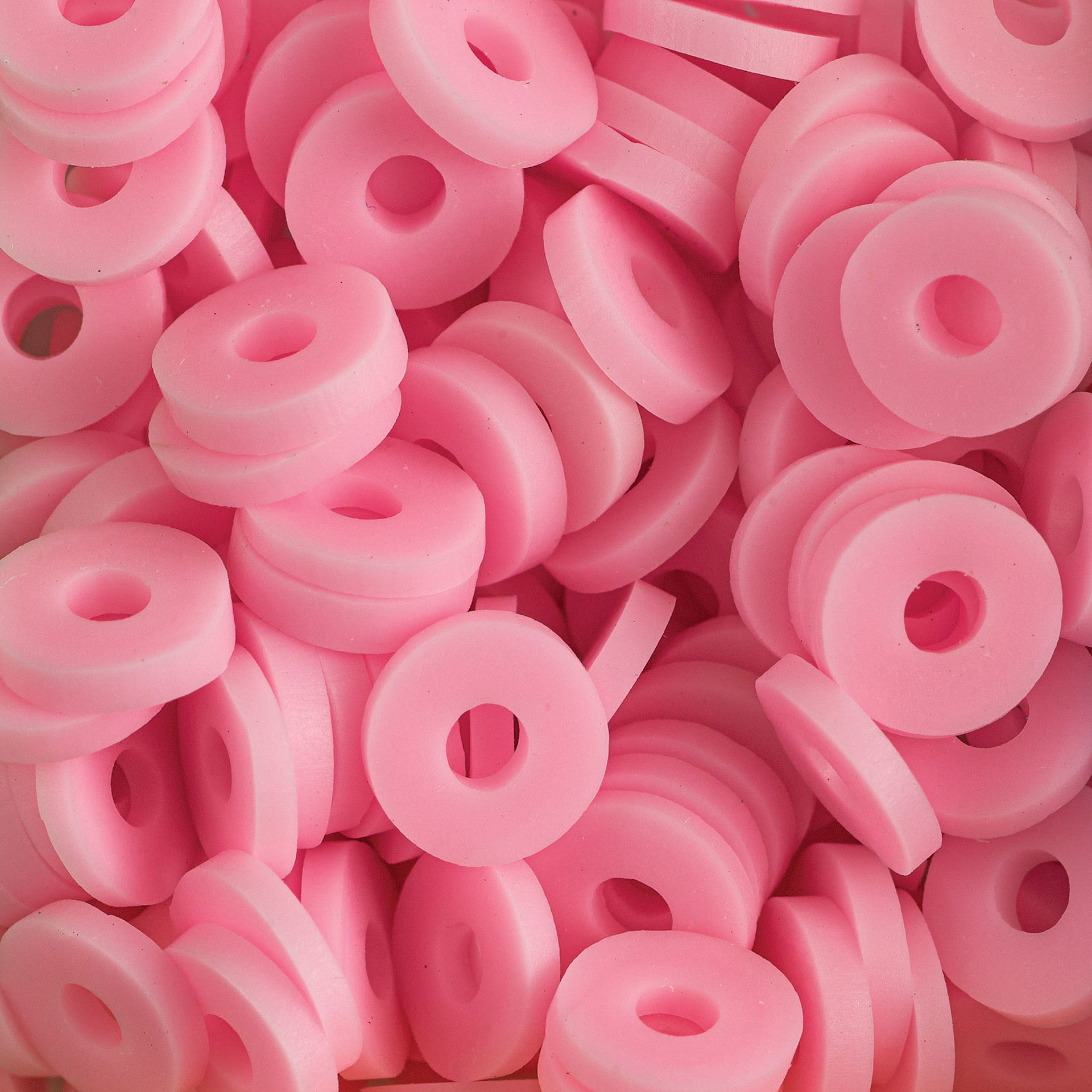 Blick Clay Bead - Pink, Circular