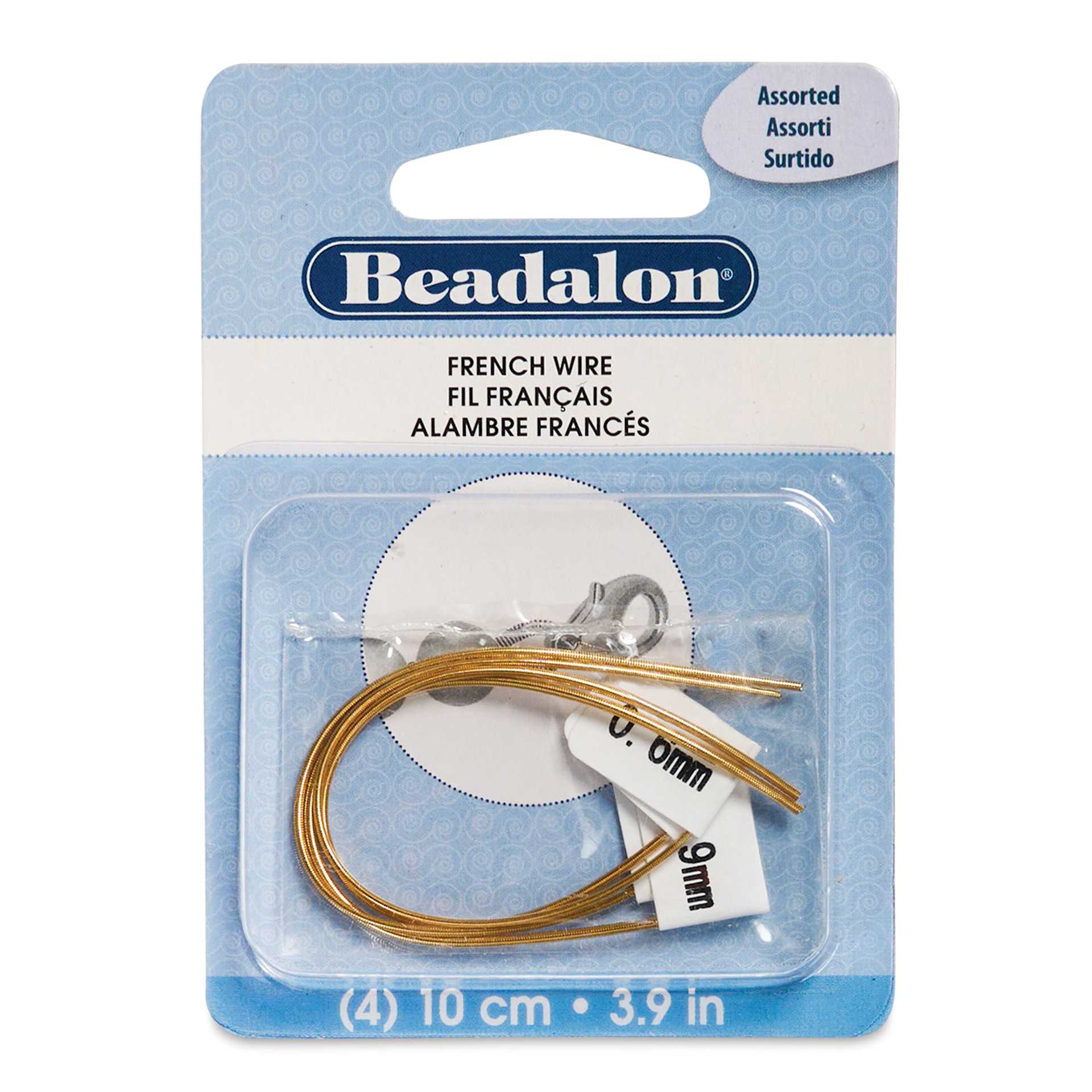 Beadalon French Wire - Gold Color, Set of 4 front of packaging