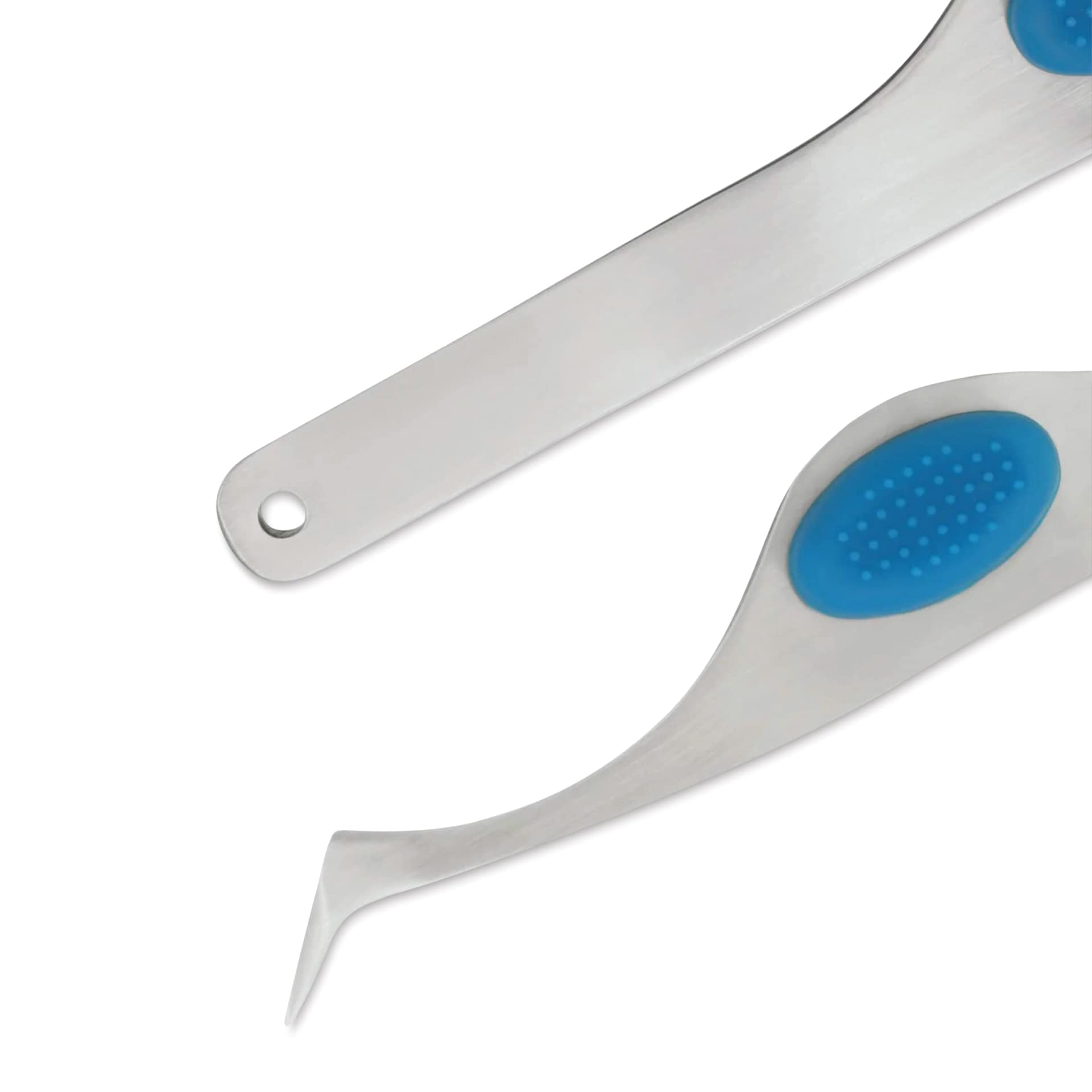 Dritz Soft Grip Tweezers - side view close-ups