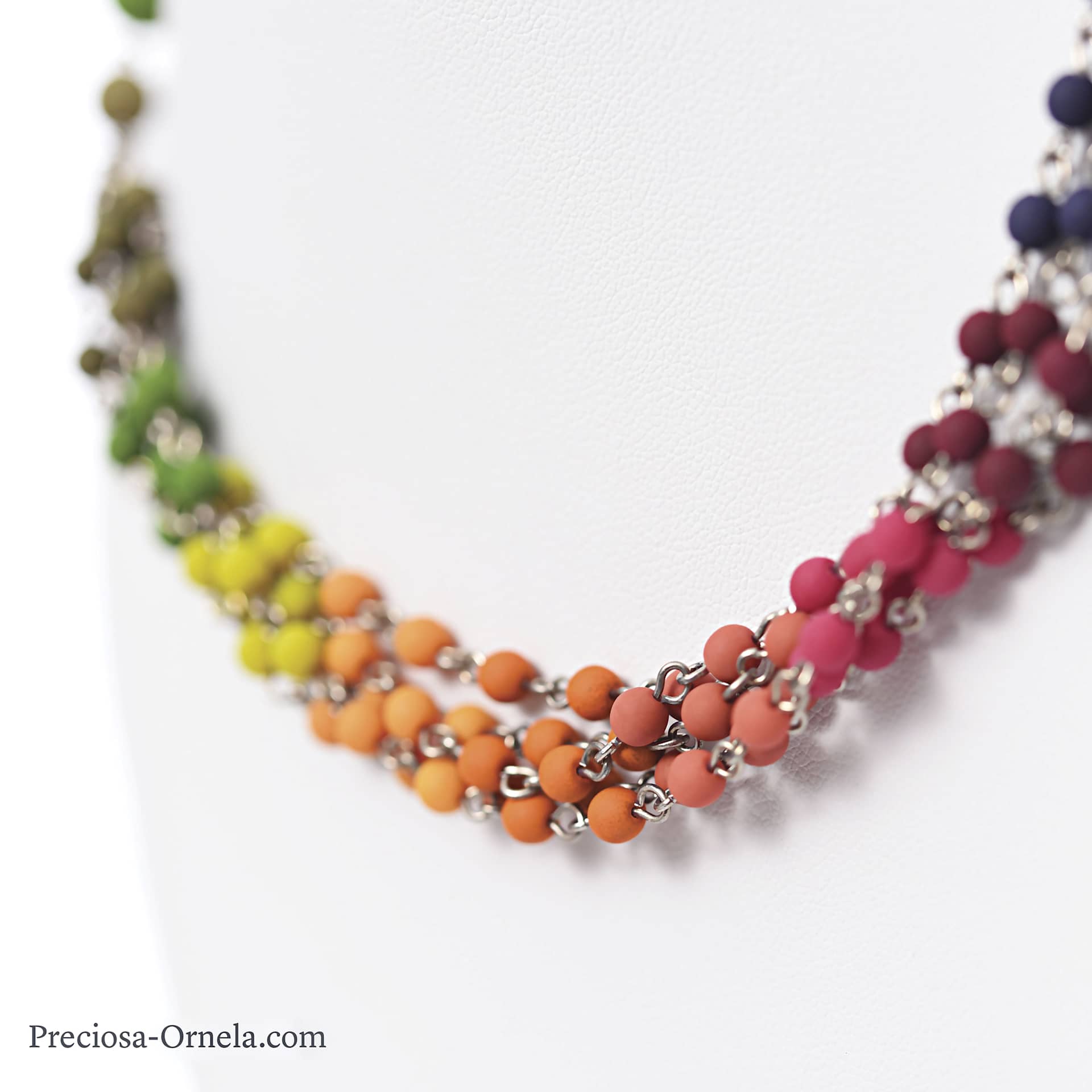 John Bead Czech Glass Preciosa Velvet Beads, as a finsihed necklace