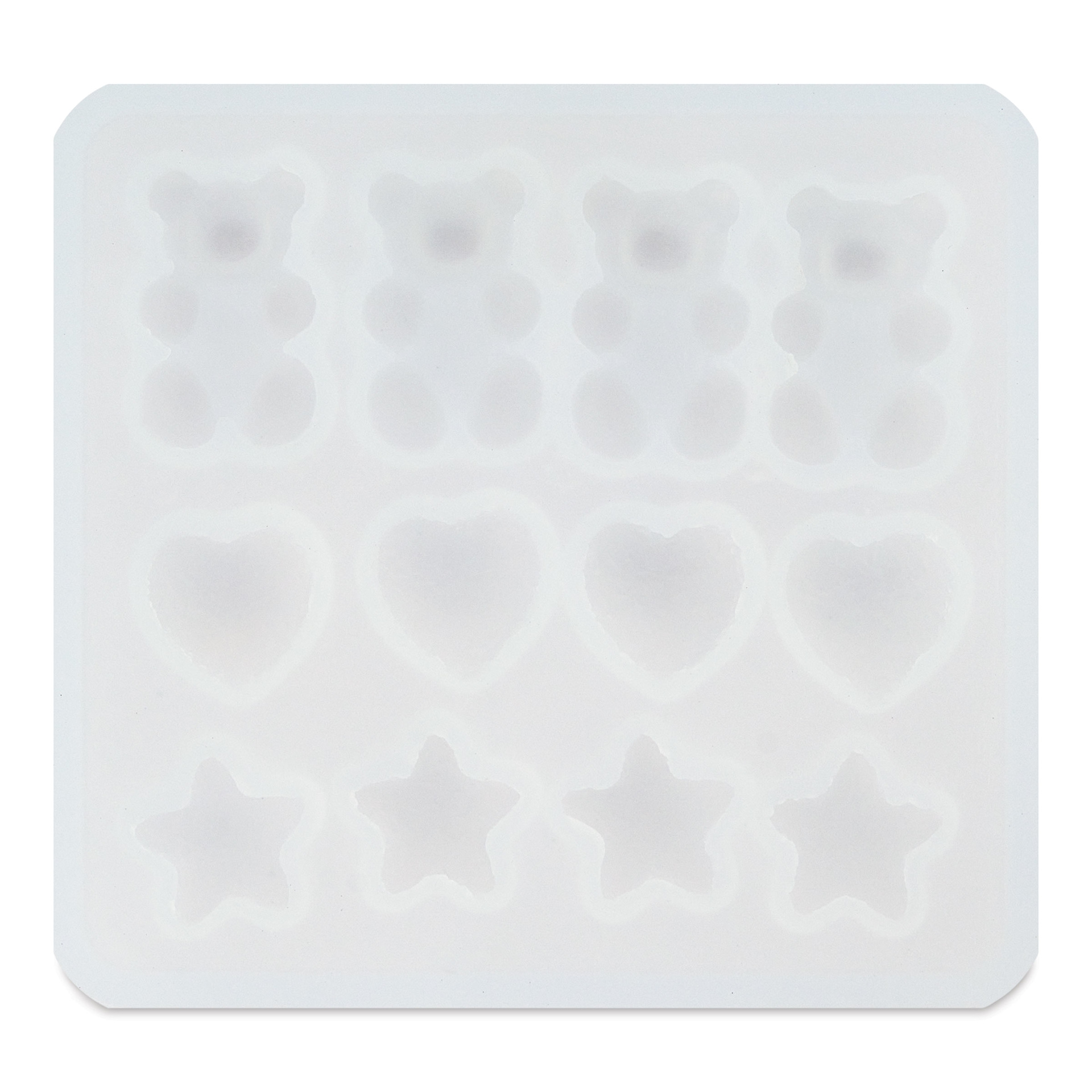 Jewelry Made By Me Silicone Mold - Bears, Hearts, and Stars