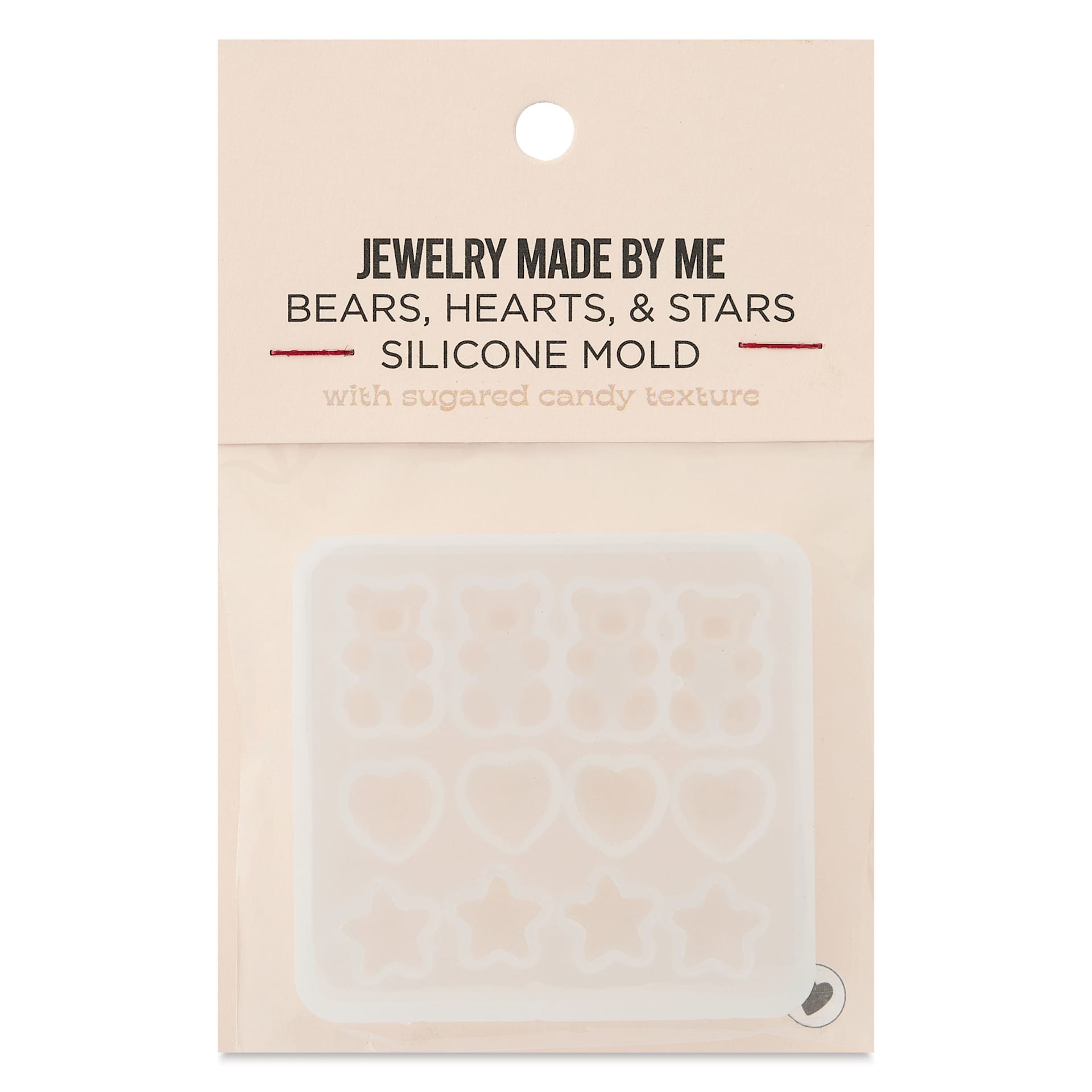Jewelry Made By Me Silicone Mold - Bears, Hearts, and Stars front of packaging