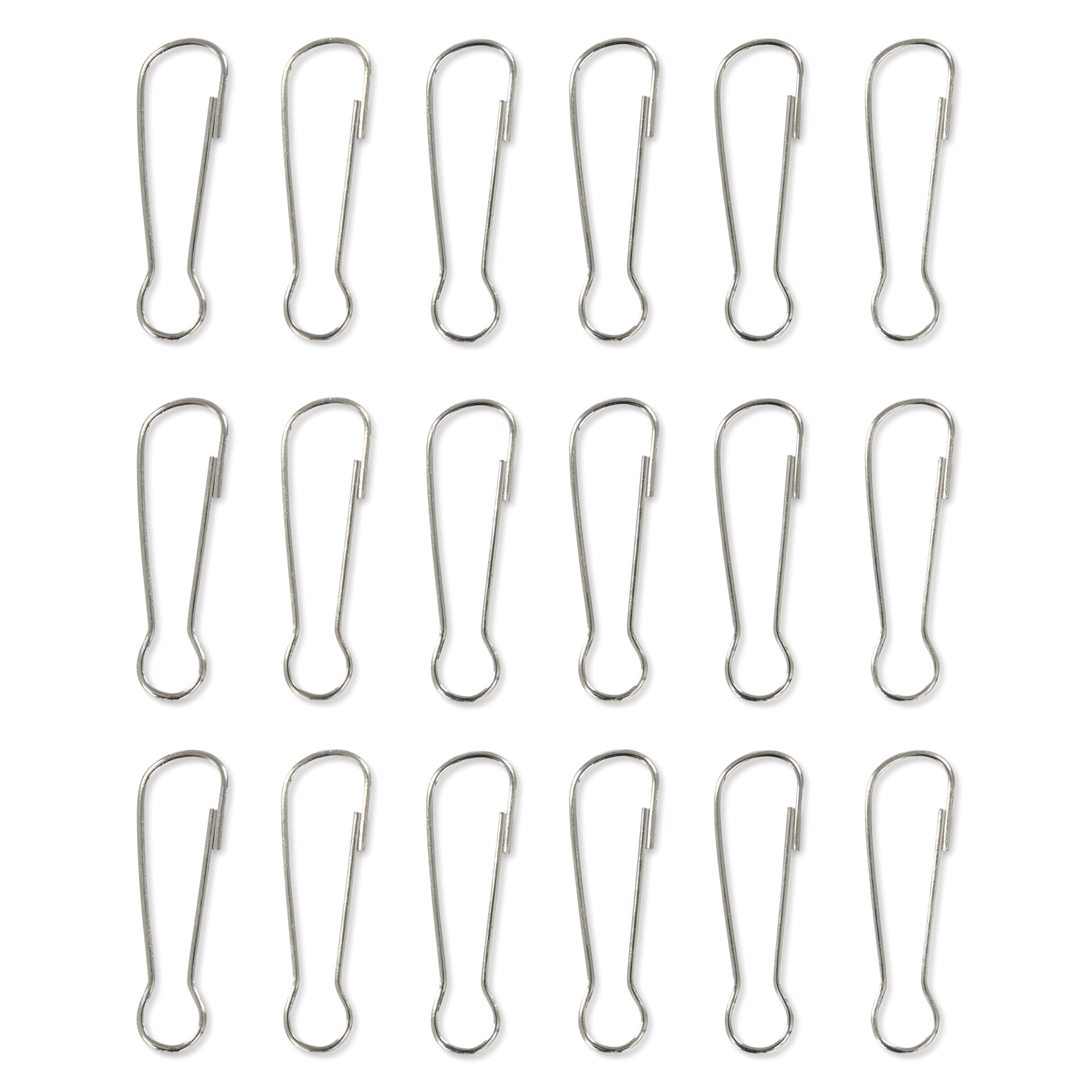 Cousin DIY Lanyard Hooks - Pkg of 18, Silver