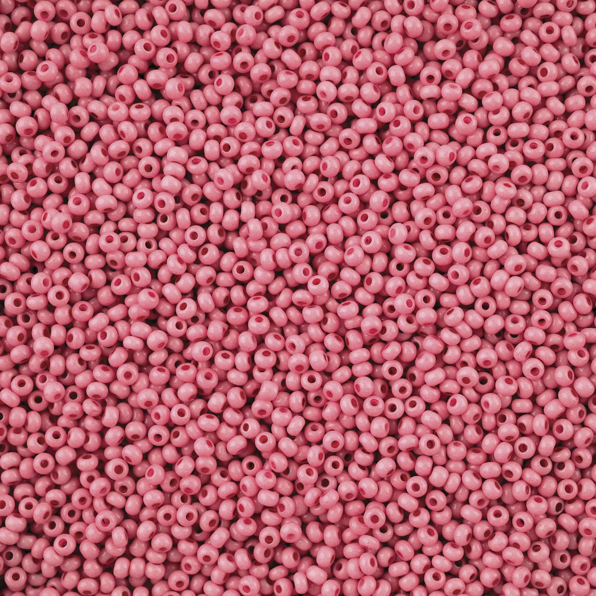 John Bead Solgel Chalk Dyed Czech Seed Beads - 11/0, Dark Pink