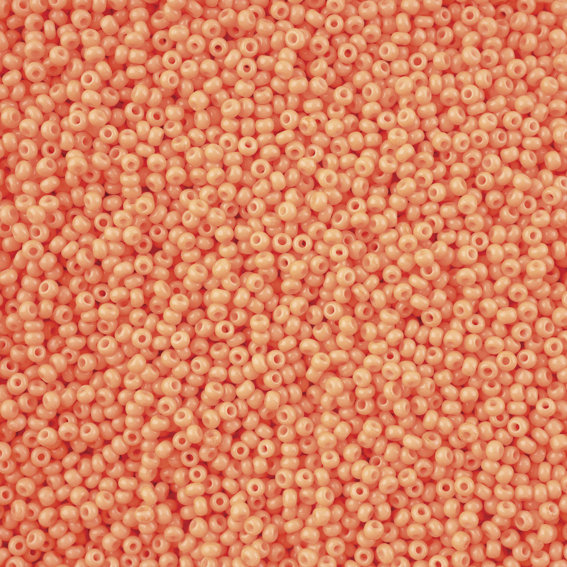 John Bead Solgel Chalk Dyed Czech Seed Beads - Orange