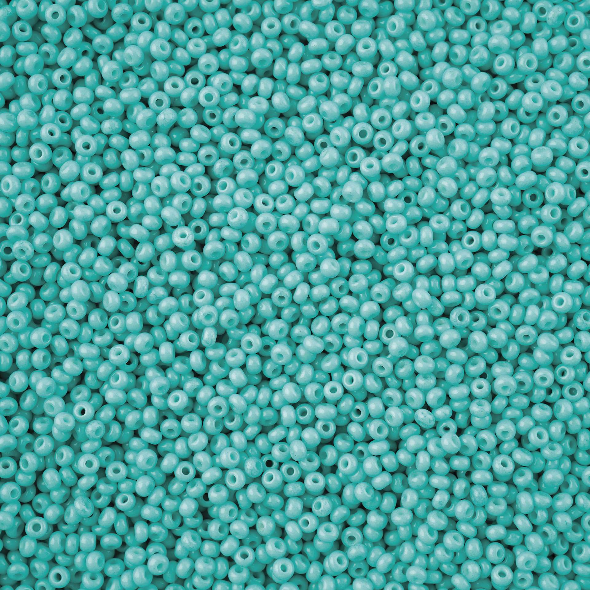 John Bead Solgel Chalk Dyed Czech Seed Beads - Turquoise