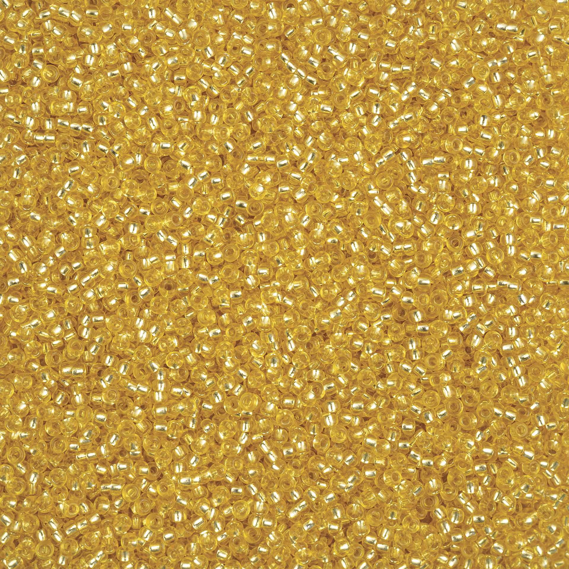 John Bead Solgel Czech Seed Beads - S/L, Yellow