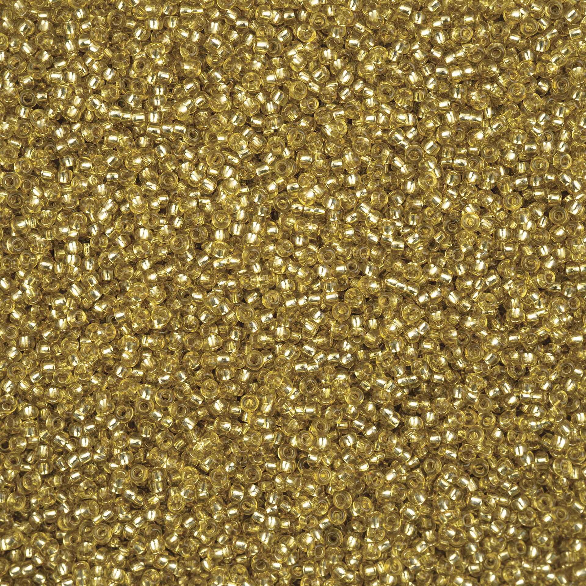 John Bead Solgel Czech Seed Beads - S/L, Mustard