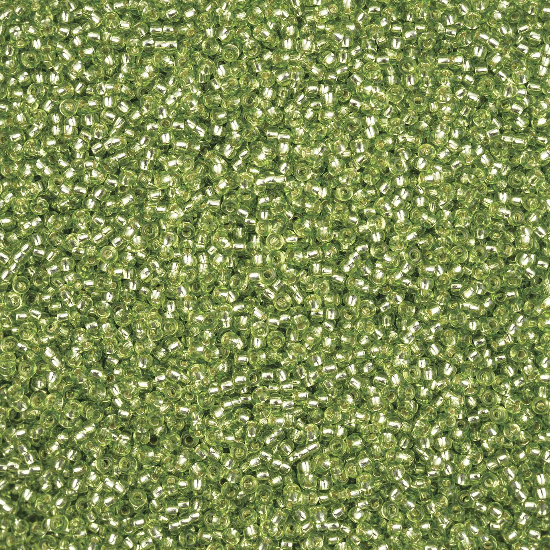John Bead Solgel Czech Seed Beads - S/L, Green