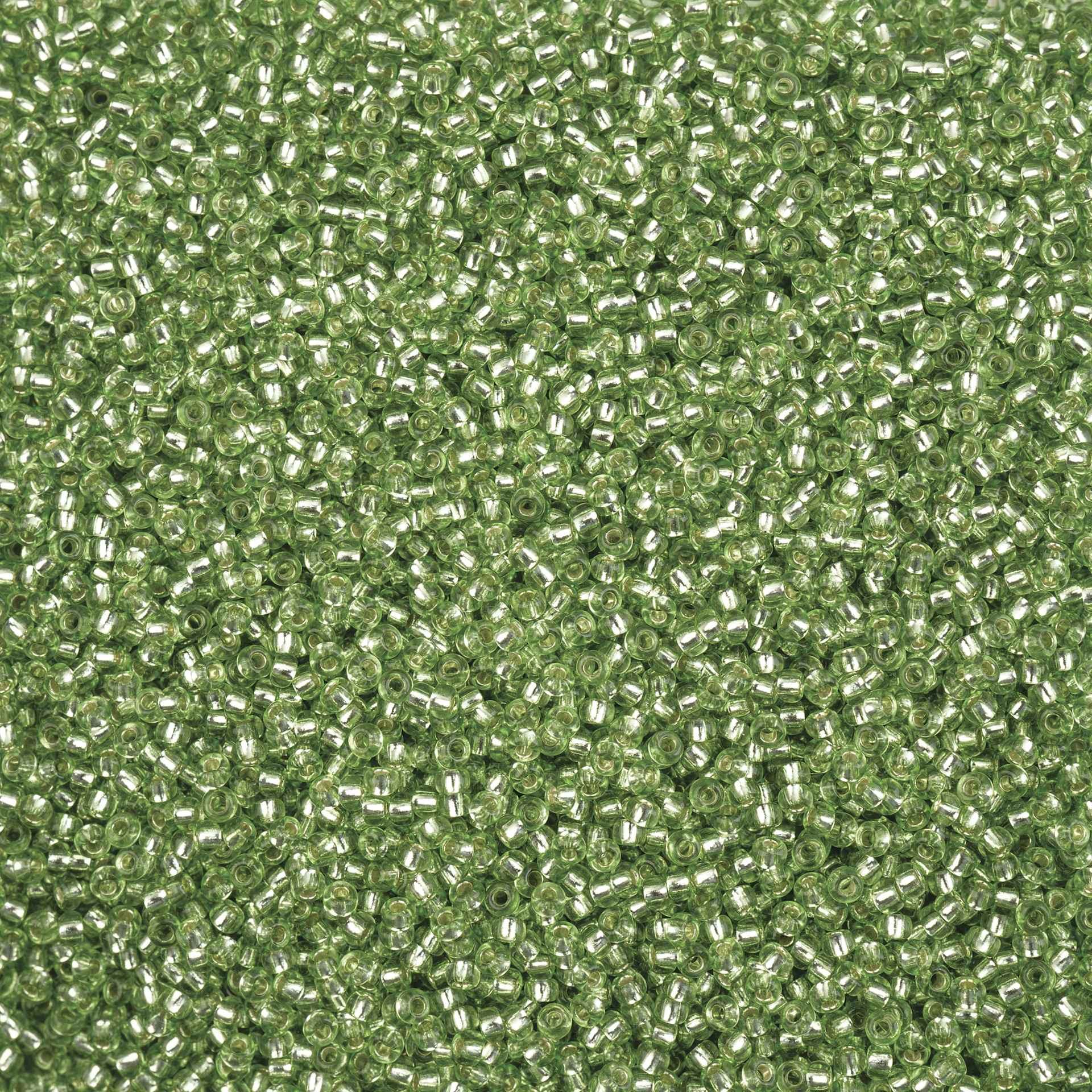 John Bead Solgel Czech Seed Beads - S/L, Dark Green