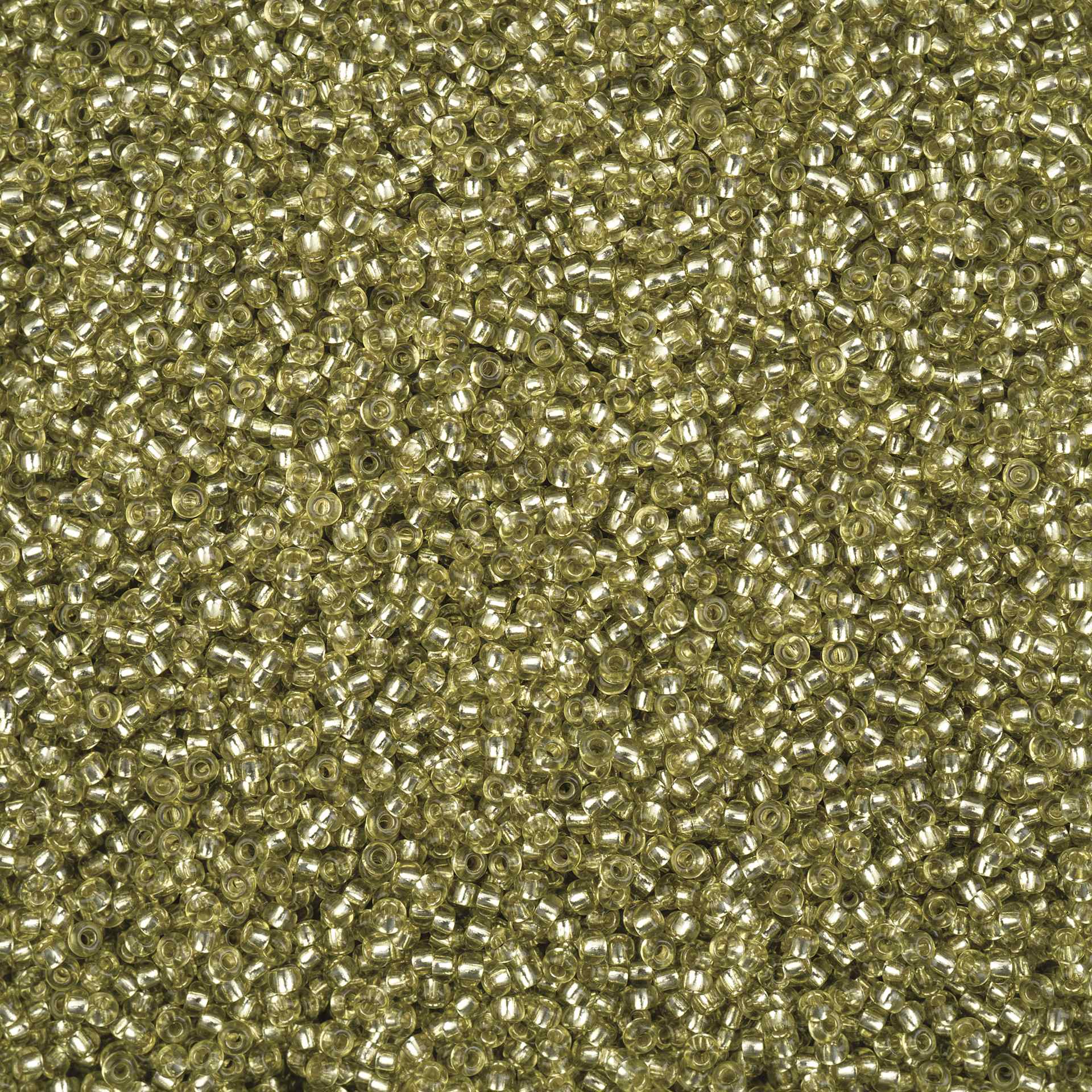 John Bead Solgel Czech Seed Beads - S/L, Avocado, 23 g vial