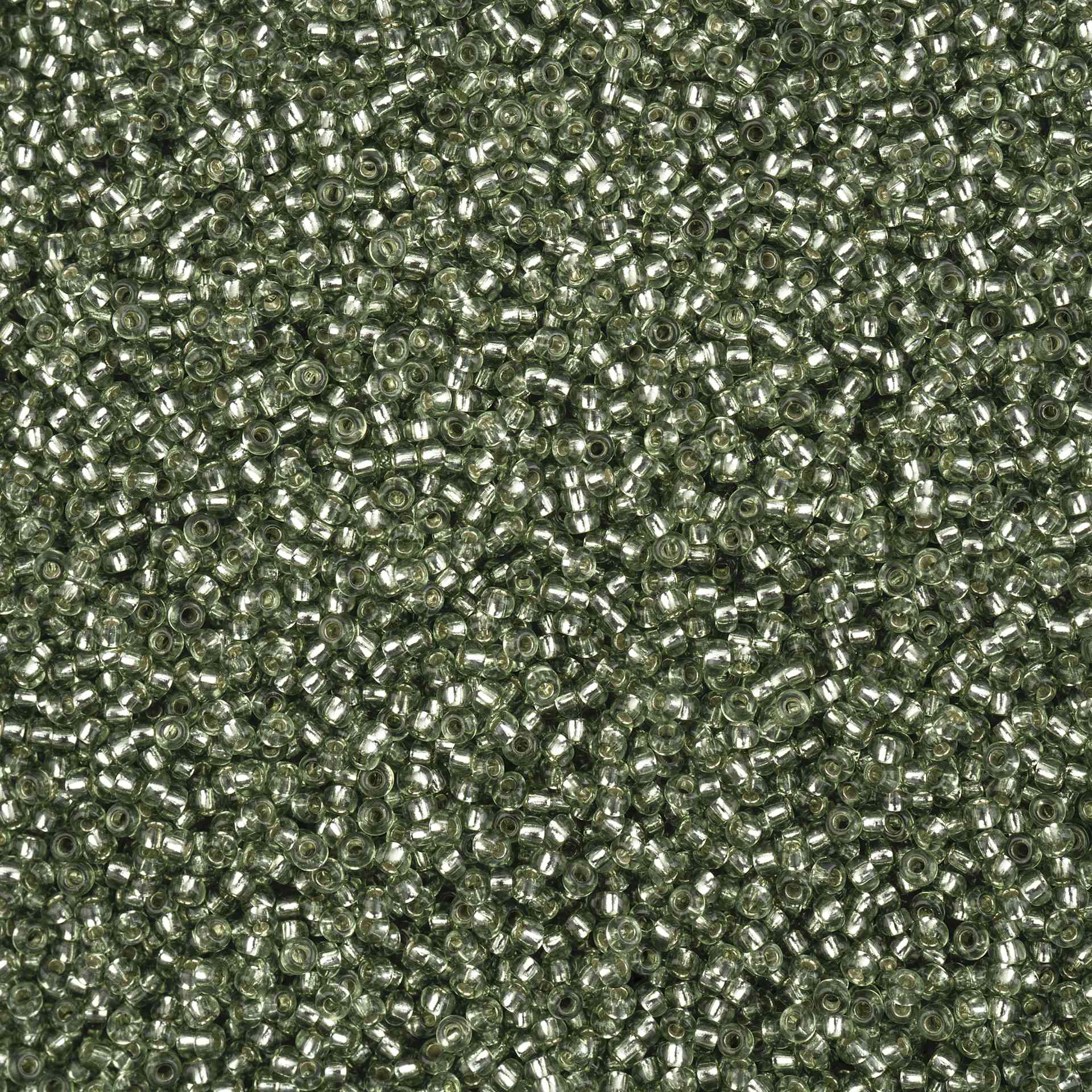 John Bead Solgel Czech Seed Beads - S/L, Eucalyptus