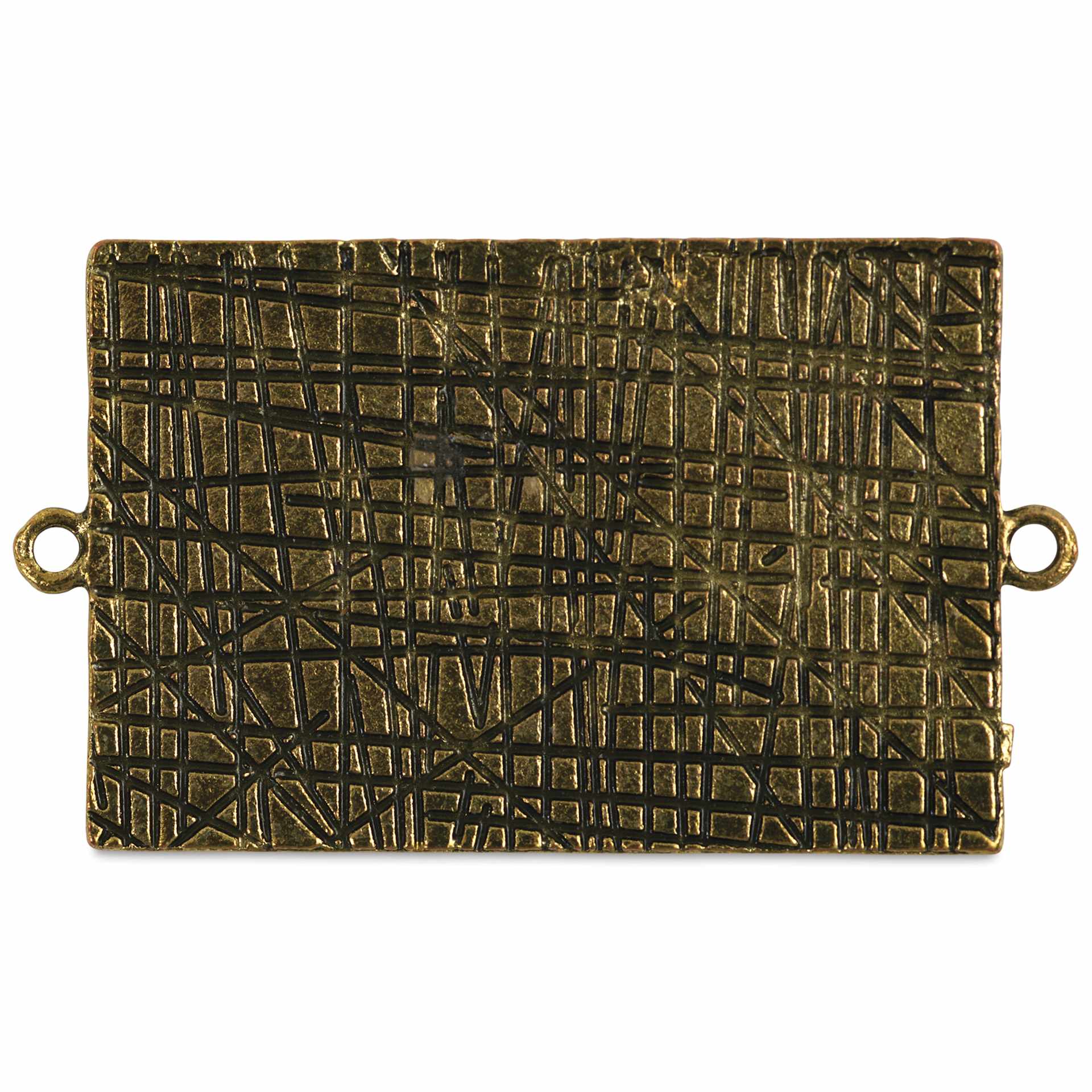 Ranger Ice Milan Bezel - Rectangle, Antique Bronze, 4.4 cm x 2.8 cm - back