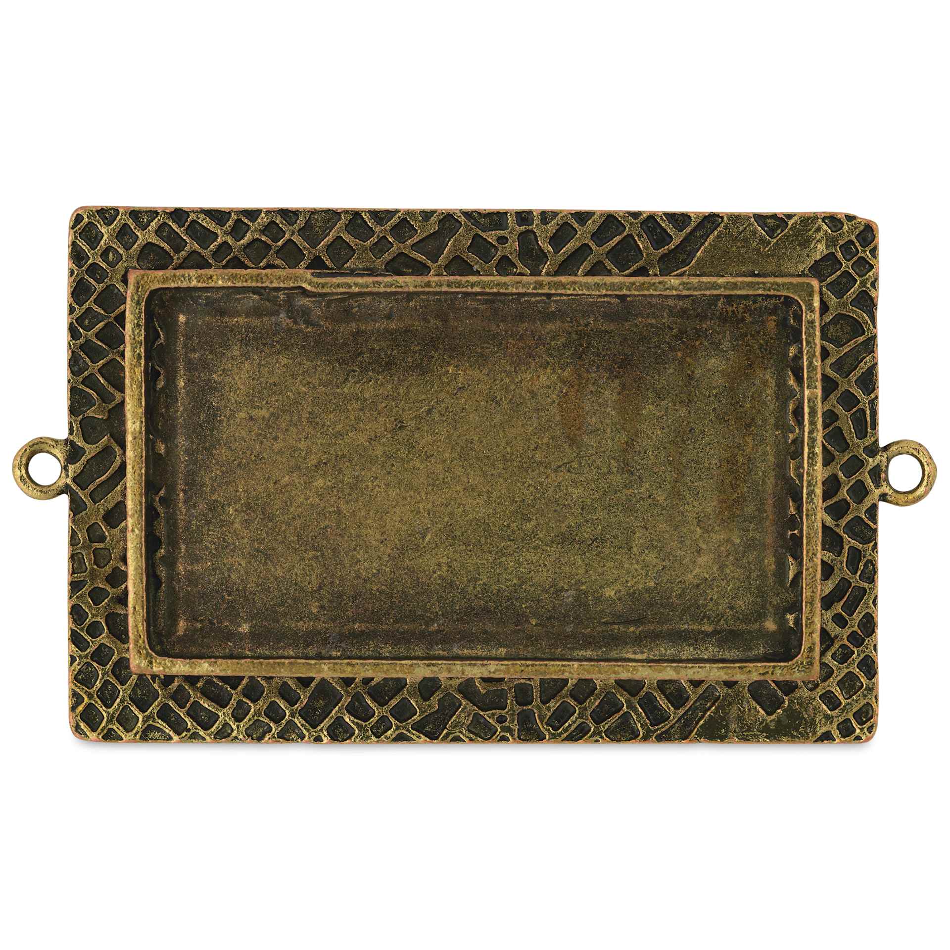 Ranger Ice Milan Bezel - Rectangle, Antique Bronze, 5.2 cm x 3.4 cm