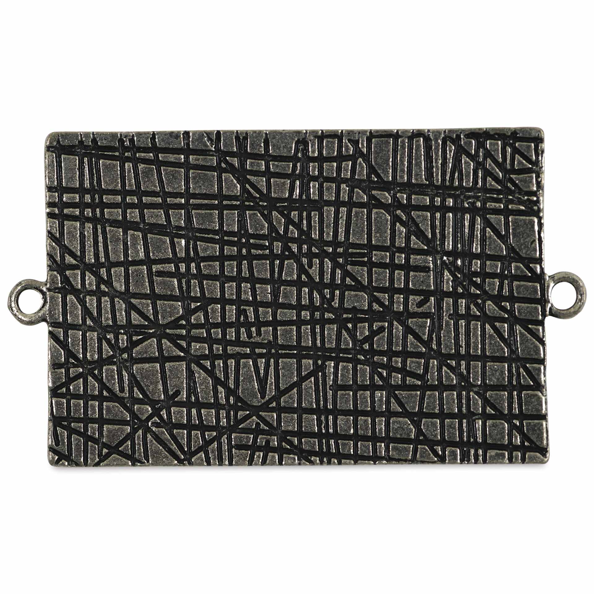 Ranger Ice Milan Bezel - Rectangle, Antique Silver, 4.4 cm x 2.8 cm - back
