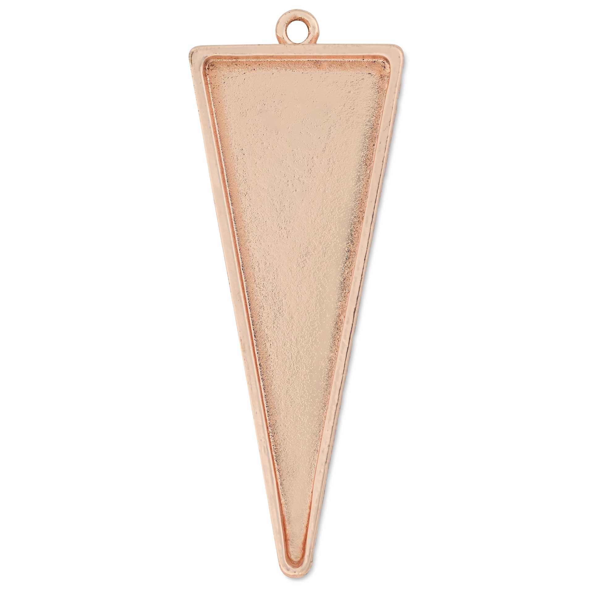 Ranger Ice Industrial Bezel - Triangle, Rose Gold, 5.0 cm x 1.8 cm - top view