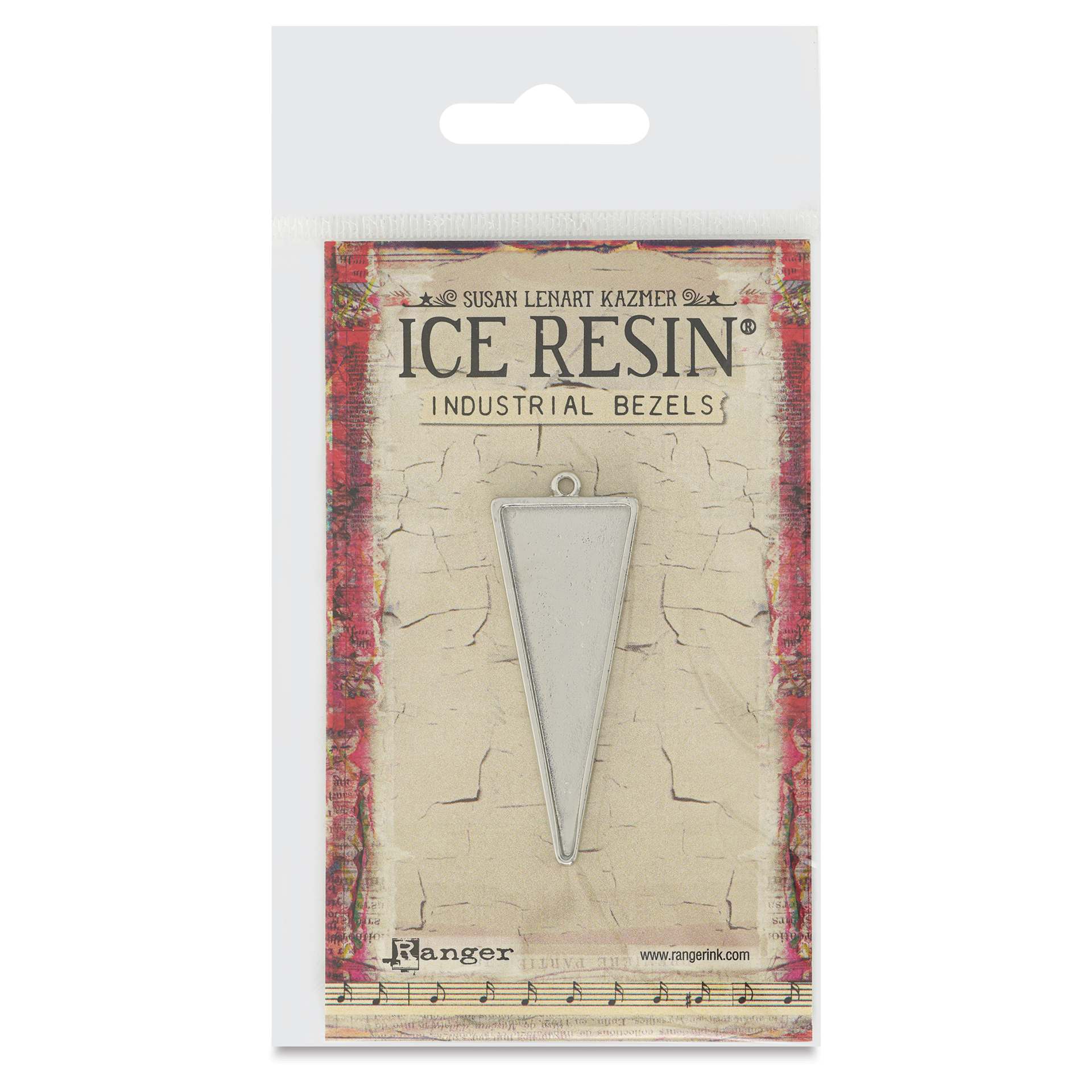 Ranger Ice Industrial Bezel - Triangle, Sterling Silver, 5.0 cm x 1.8 cm - front of packaging