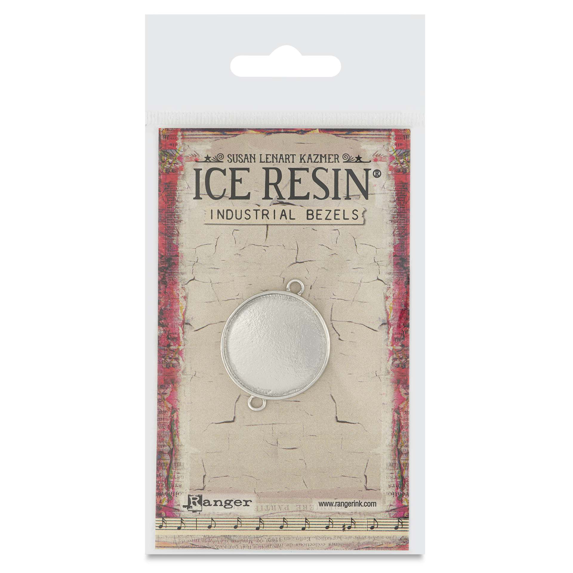Ranger Ice Industrial Bezel - Circle, Sterling Silver, 30 mm Dia. - front of packaging