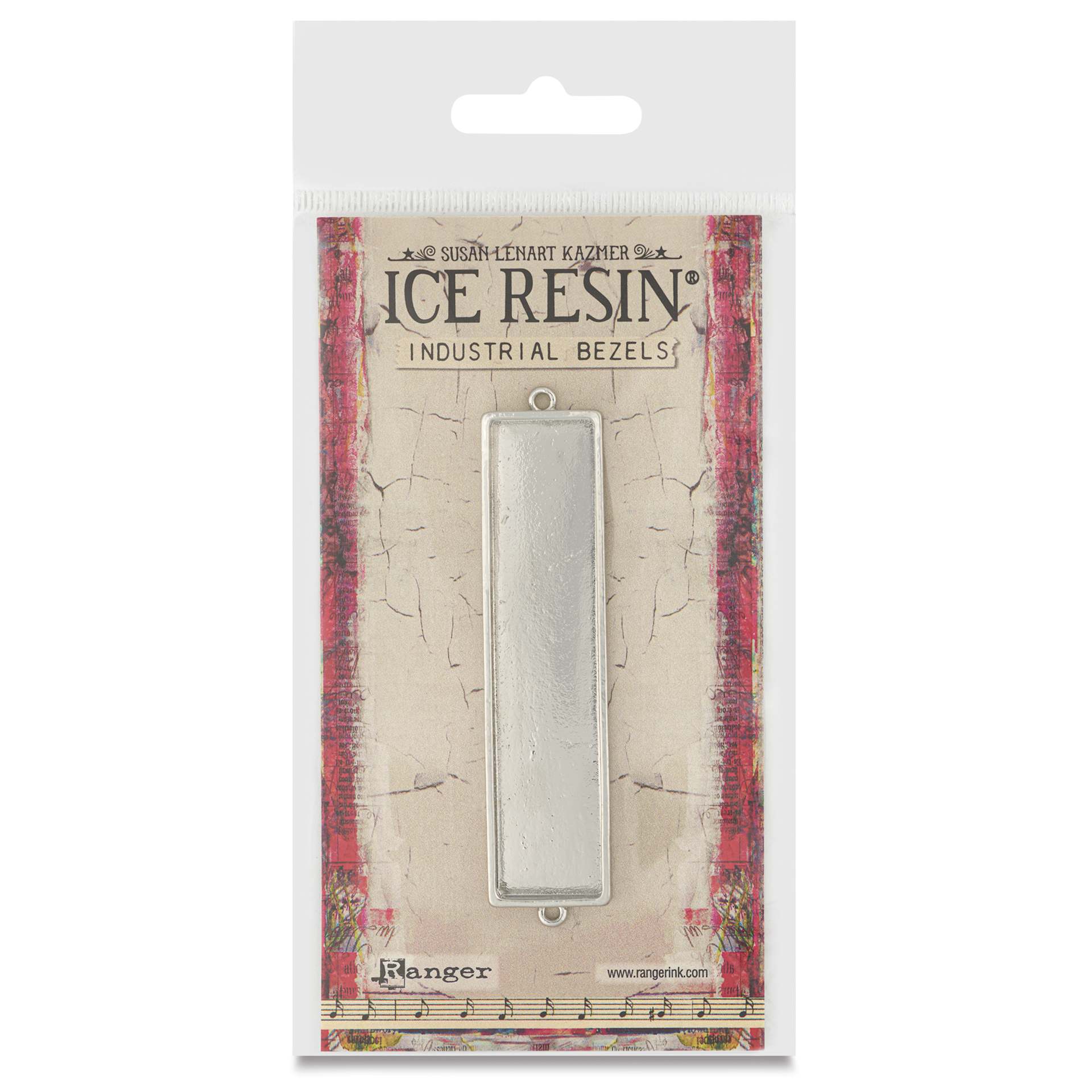 Ranger Ice Industrial Bezel - Rectangle, Sterling Silver, 7.3 cm x 1.5 cm - front of packaging