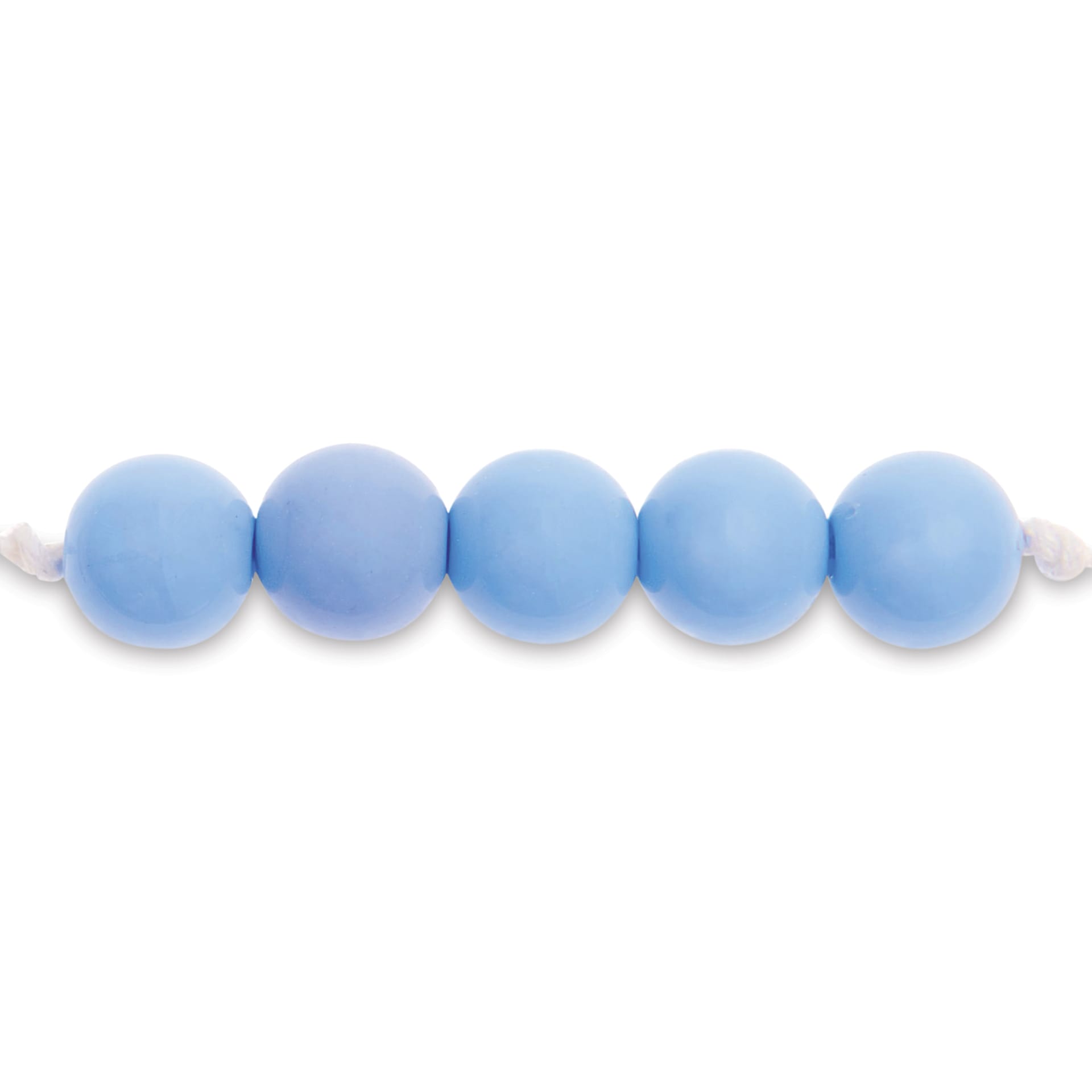 Rico Design Itoshii Plastic Beads - Blue-Gray, 10 mm Dia.