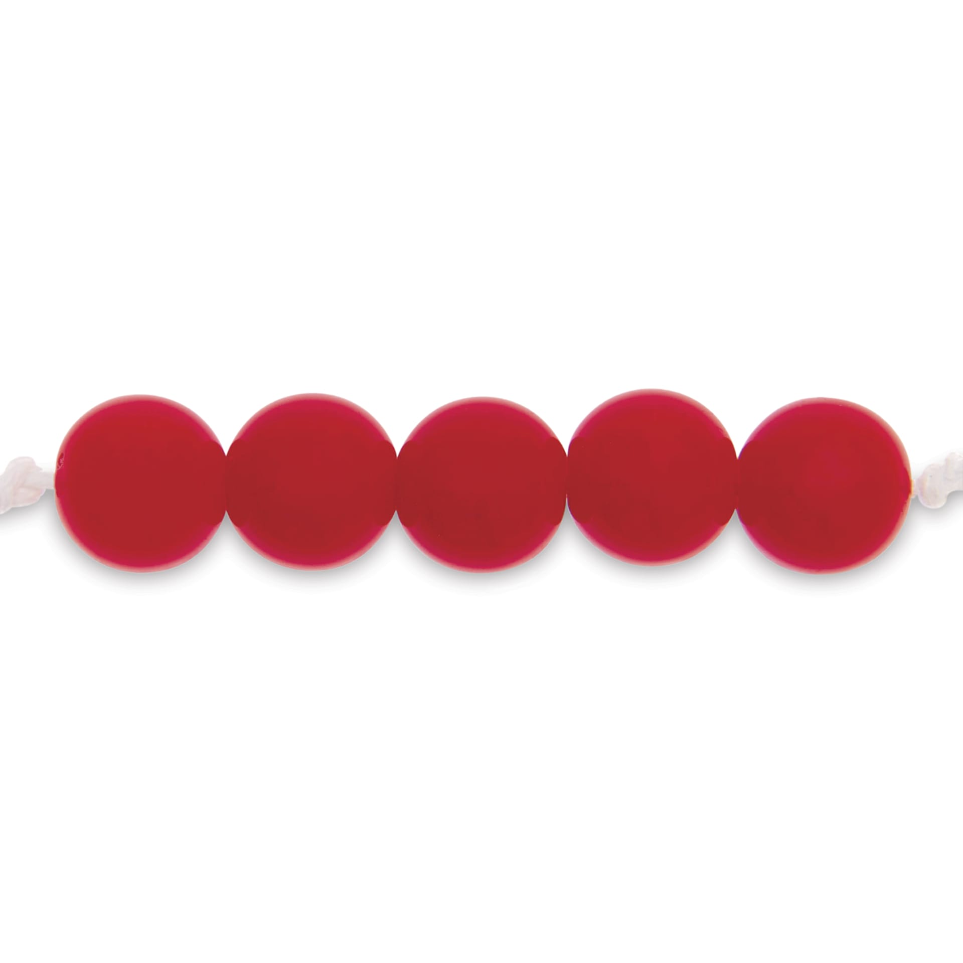 Rico Design Itoshii Plastic Beads - Red, 10 mm Dia.