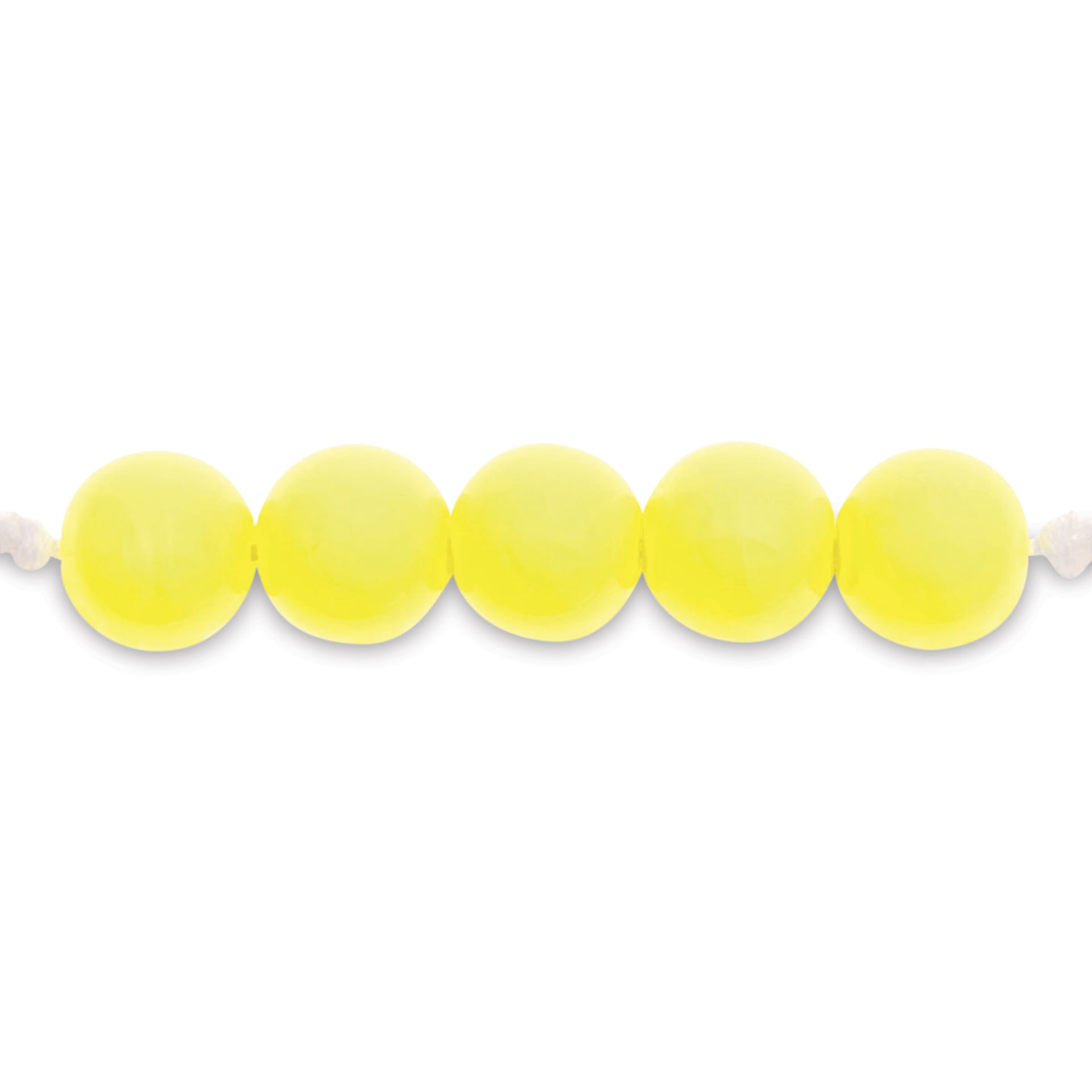 Rico Design Itoshii Plastic Beads - Yellow, 10 mm Dia.
