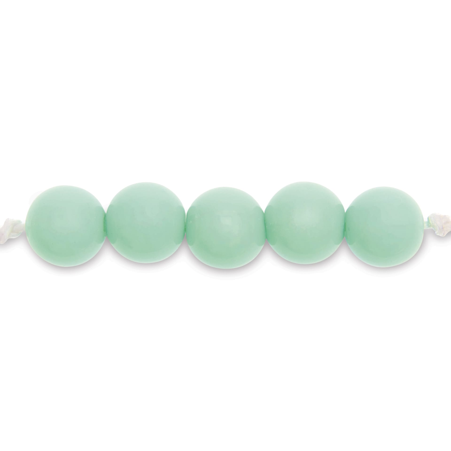 Rico Design Itoshii Plastic Beads - Mint, 10 mm Dia.