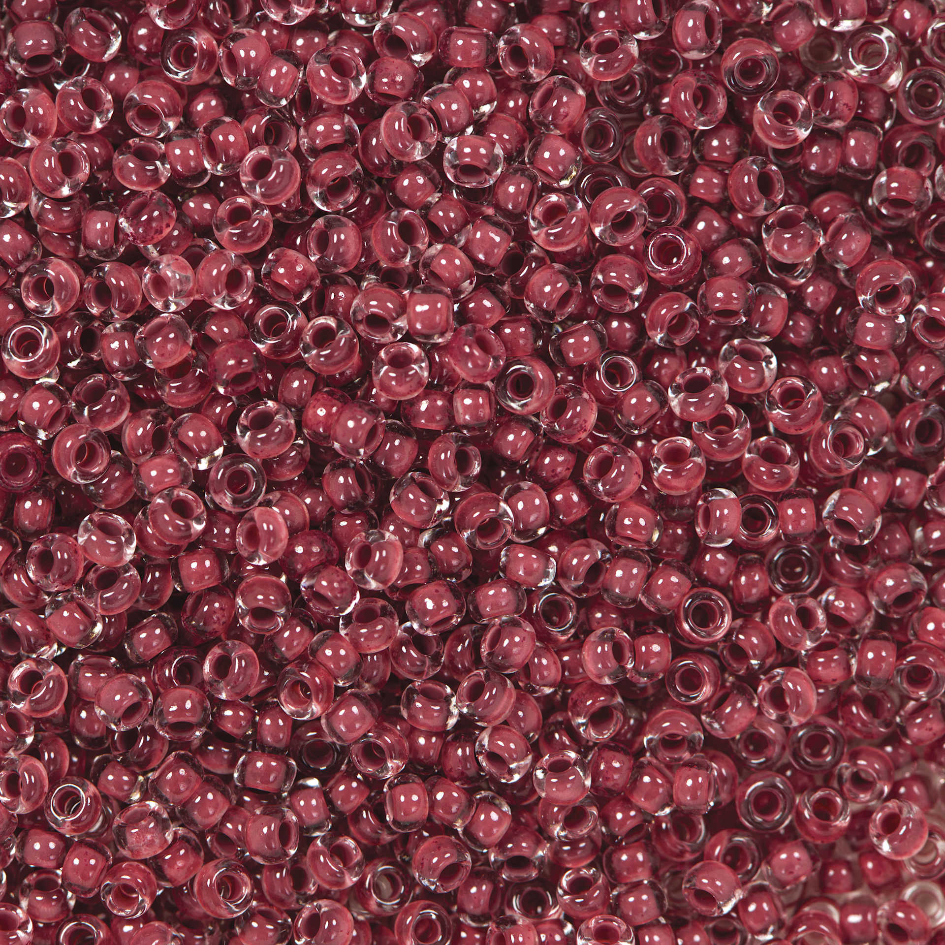 John Bead Terra Intensive Lining Czech Glass Seed Beads - 11/0, Brown