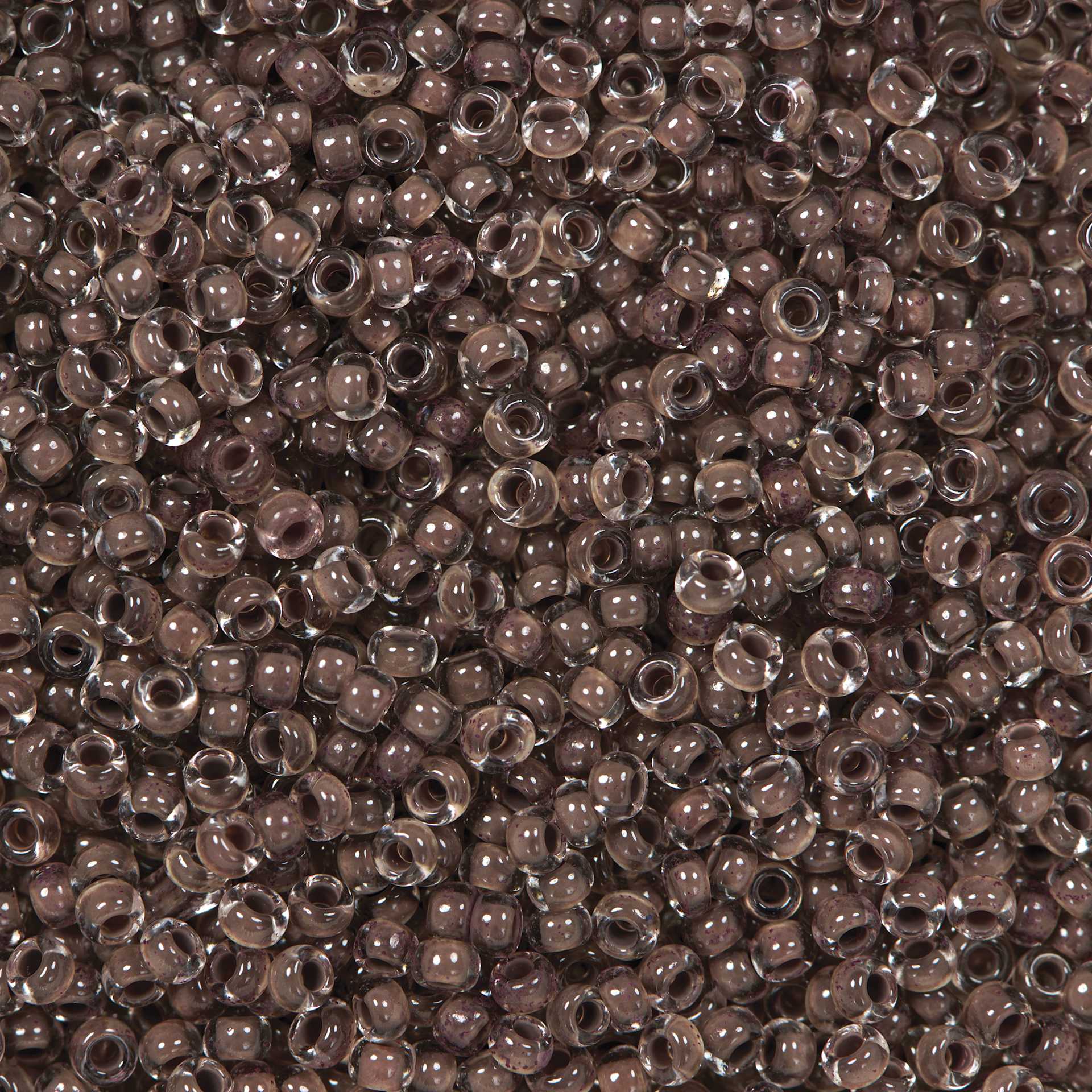 John Bead Terra Intensive Lining Czech Glass Seed Beads - 11/0, Dark Brown