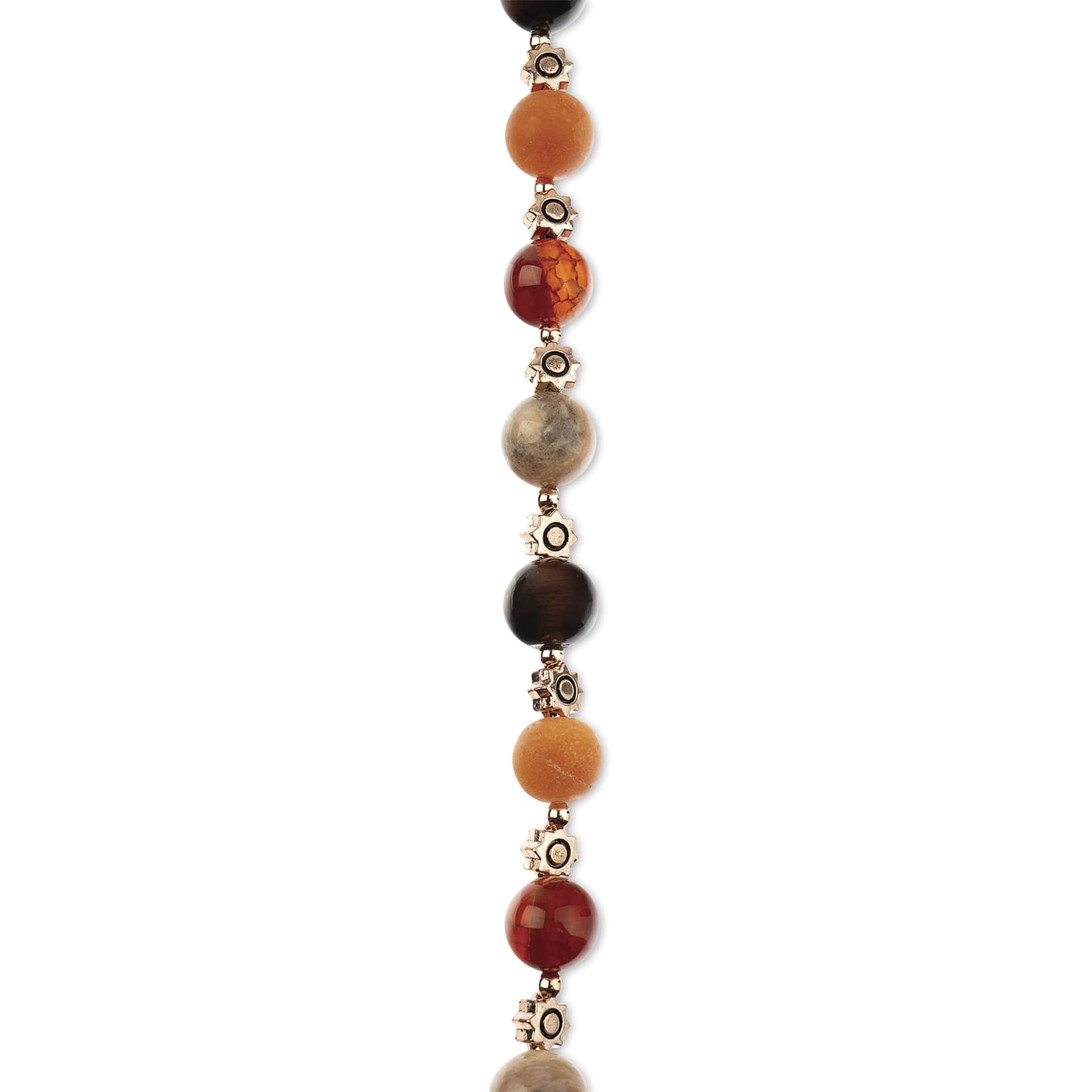 John Bead Solar System Glass Bead Strand - Sun, 10 mm Dia.