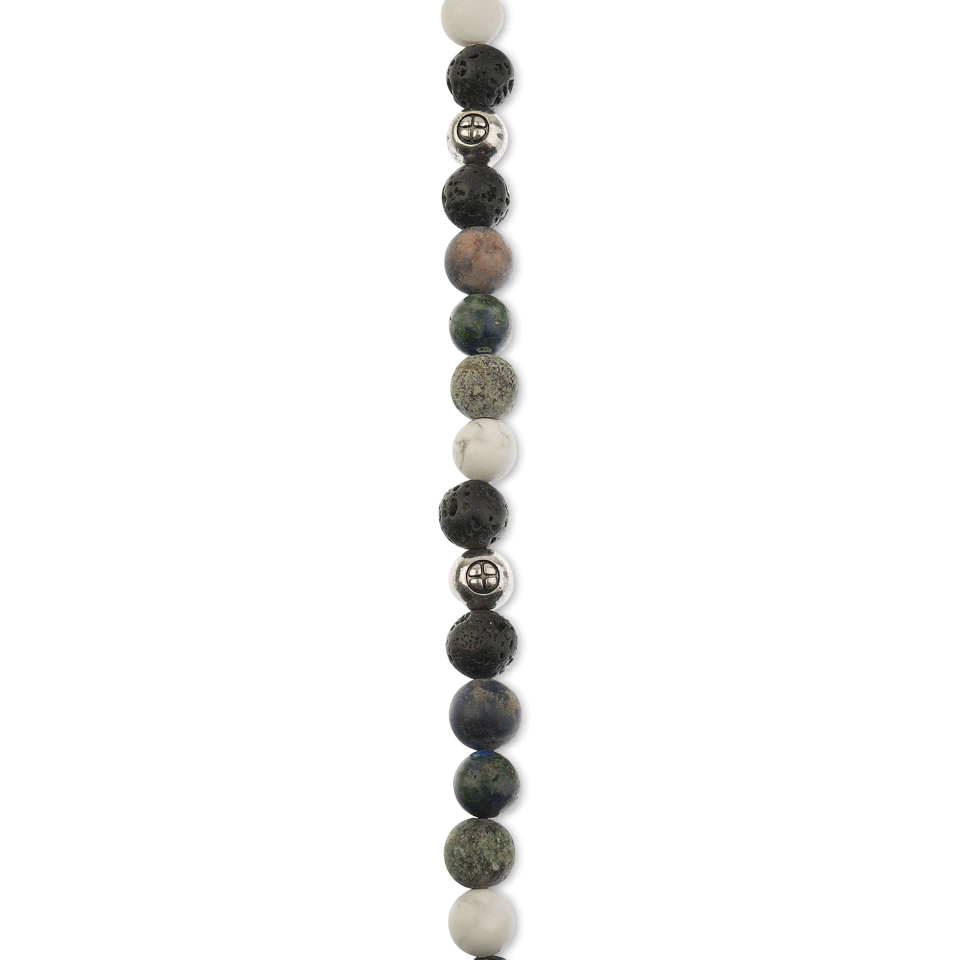 John Bead Solar System Glass Bead Strand - Earth, 8 mm Dia.