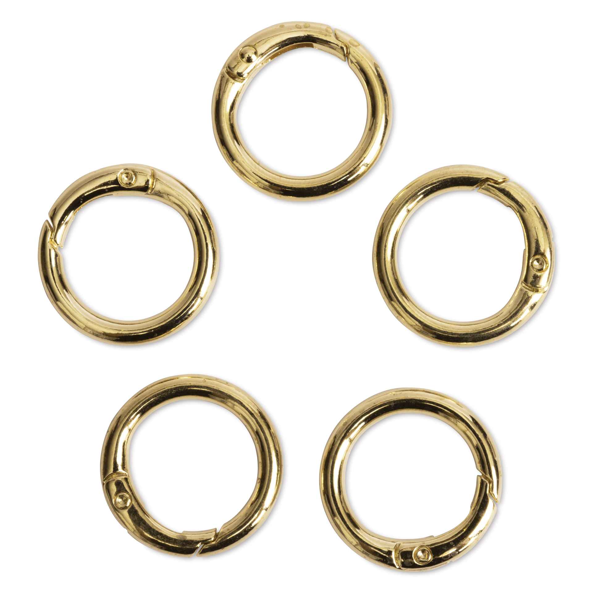 Jewelry Made By Me Spring Clips - Pkg of 5, Gold