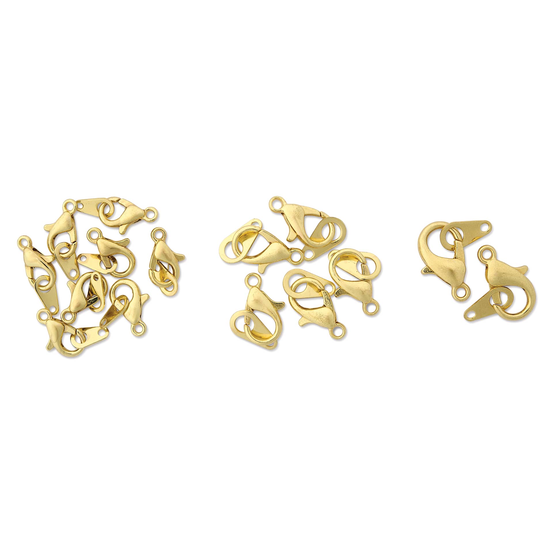 Jewelry Made By Me Lobster Clasps - Pkg of 15, Gold