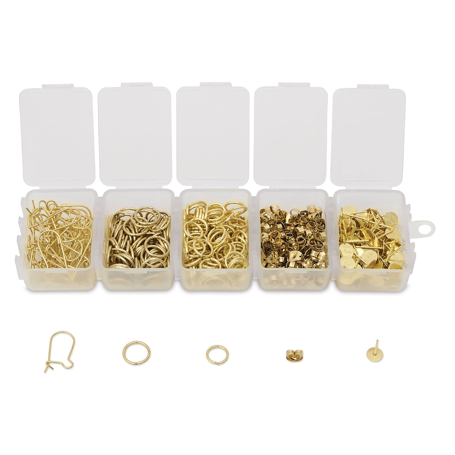 Jewelry Made By Me Essential Earring Findings Set - Pkg of 575, Gold