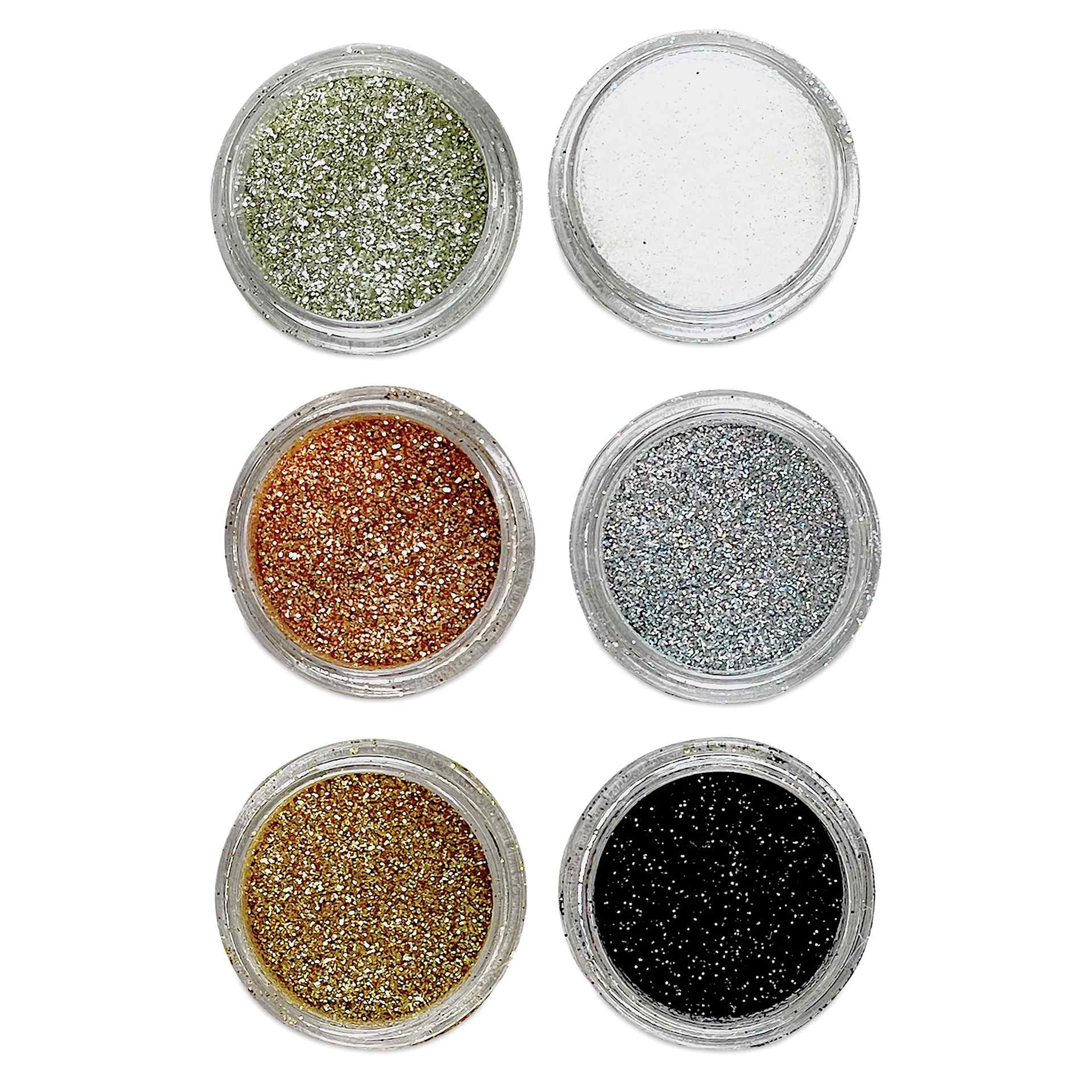 Jewelry Made By Me Glitter Inclusions - Pkg of 6, Neutral Glitter, Fine