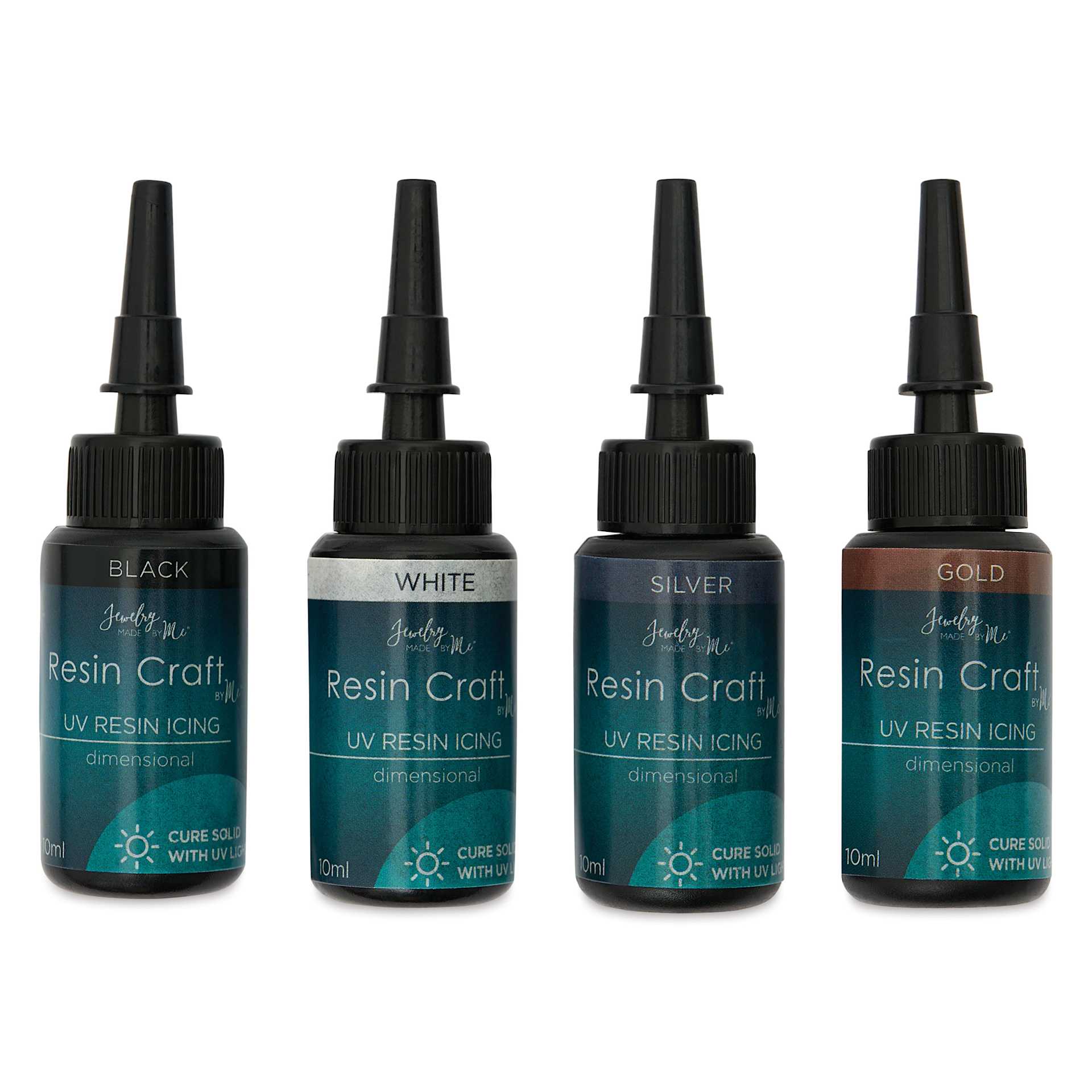 Jewelry Made By Me UV Resin Icing - Set of 4, Neutral Colors, 10 ml Bottles