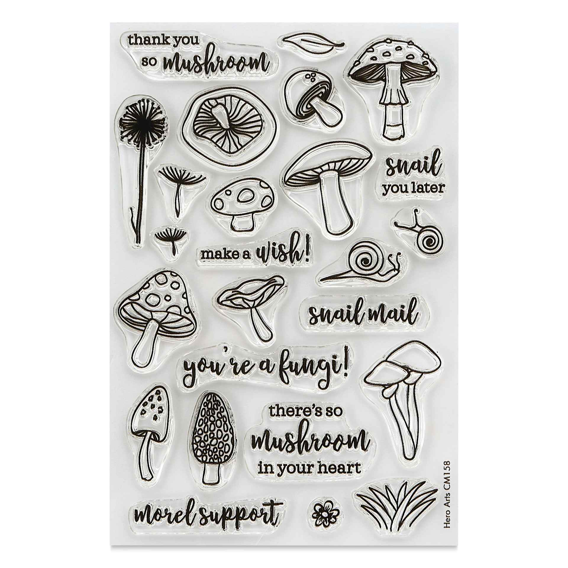 Hero Arts You're A Fungi Clear Stamp Set - Set of 25
