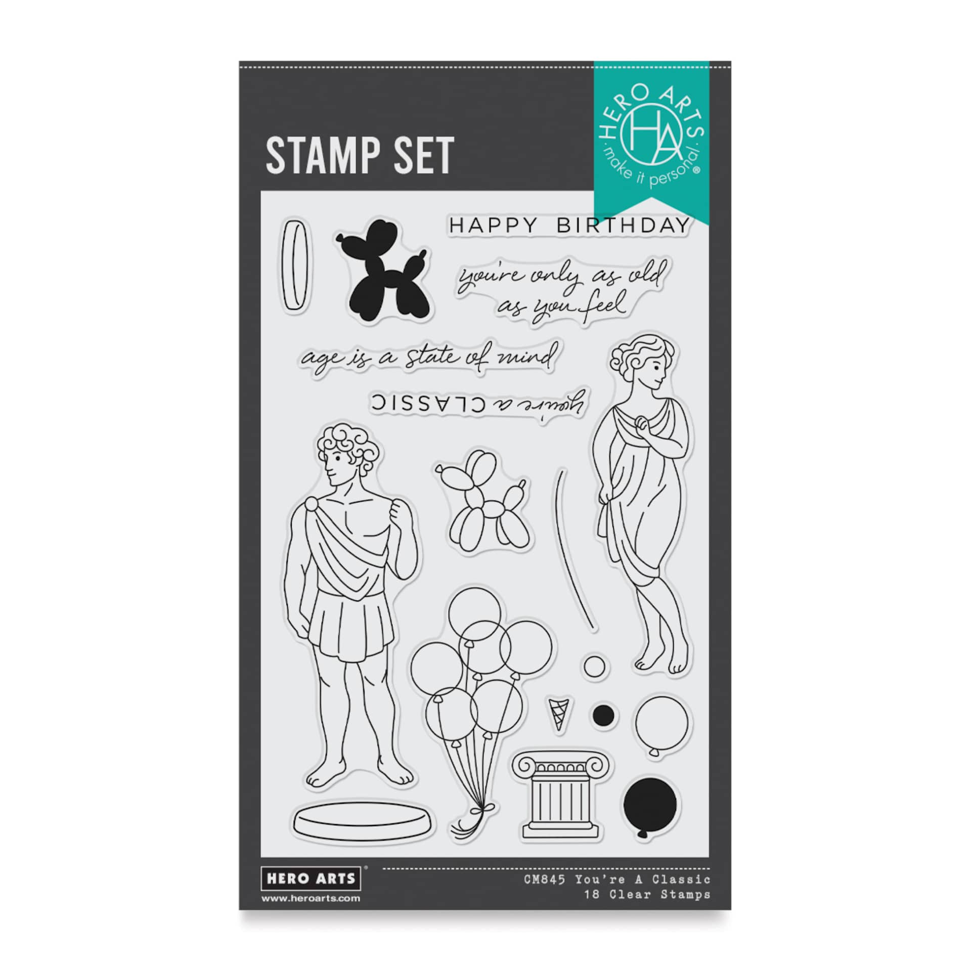 Hero Arts You're A Classic Clear Stamp Set front of packaging