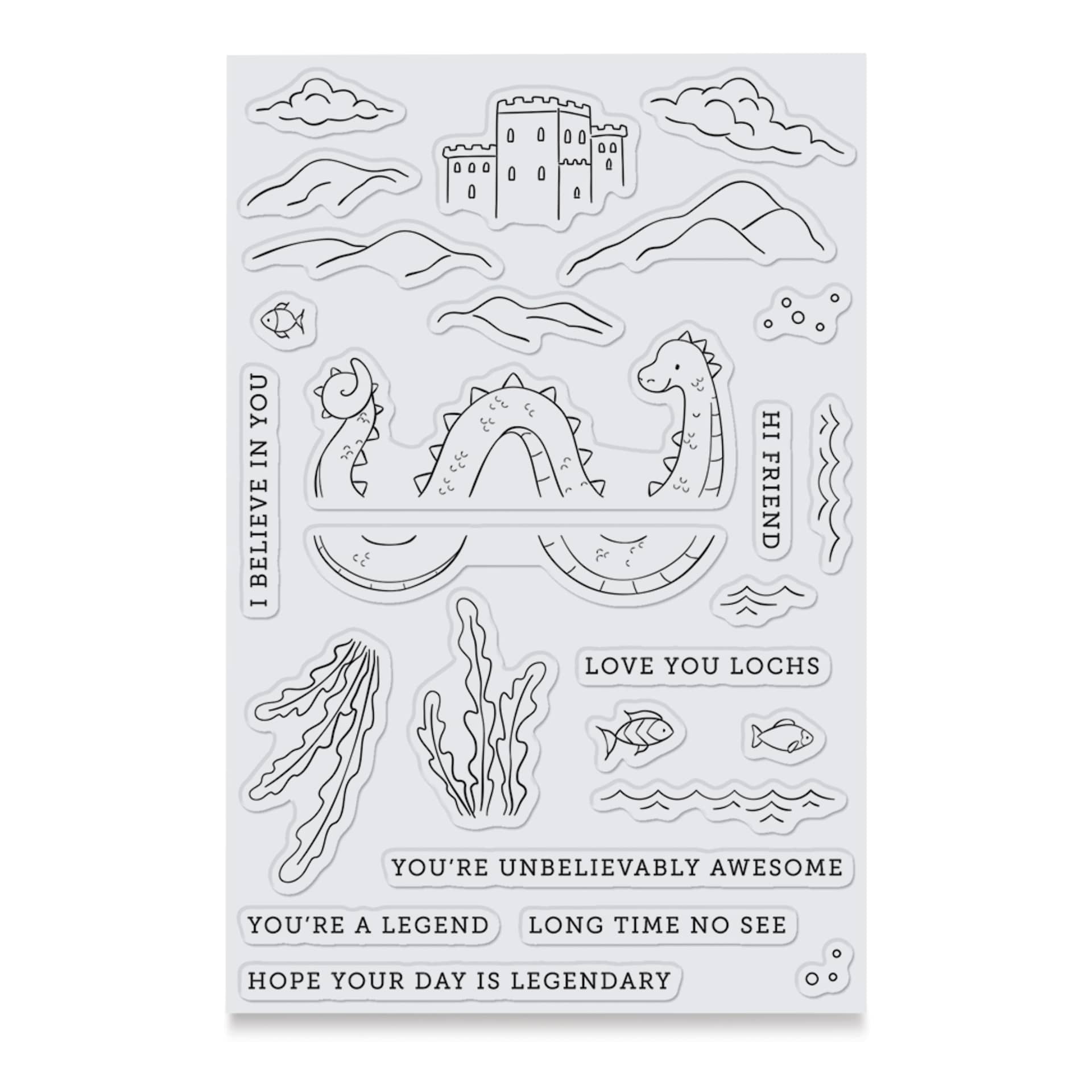 Hero Arts Unbelievably Awesome Clear Stamp Set
