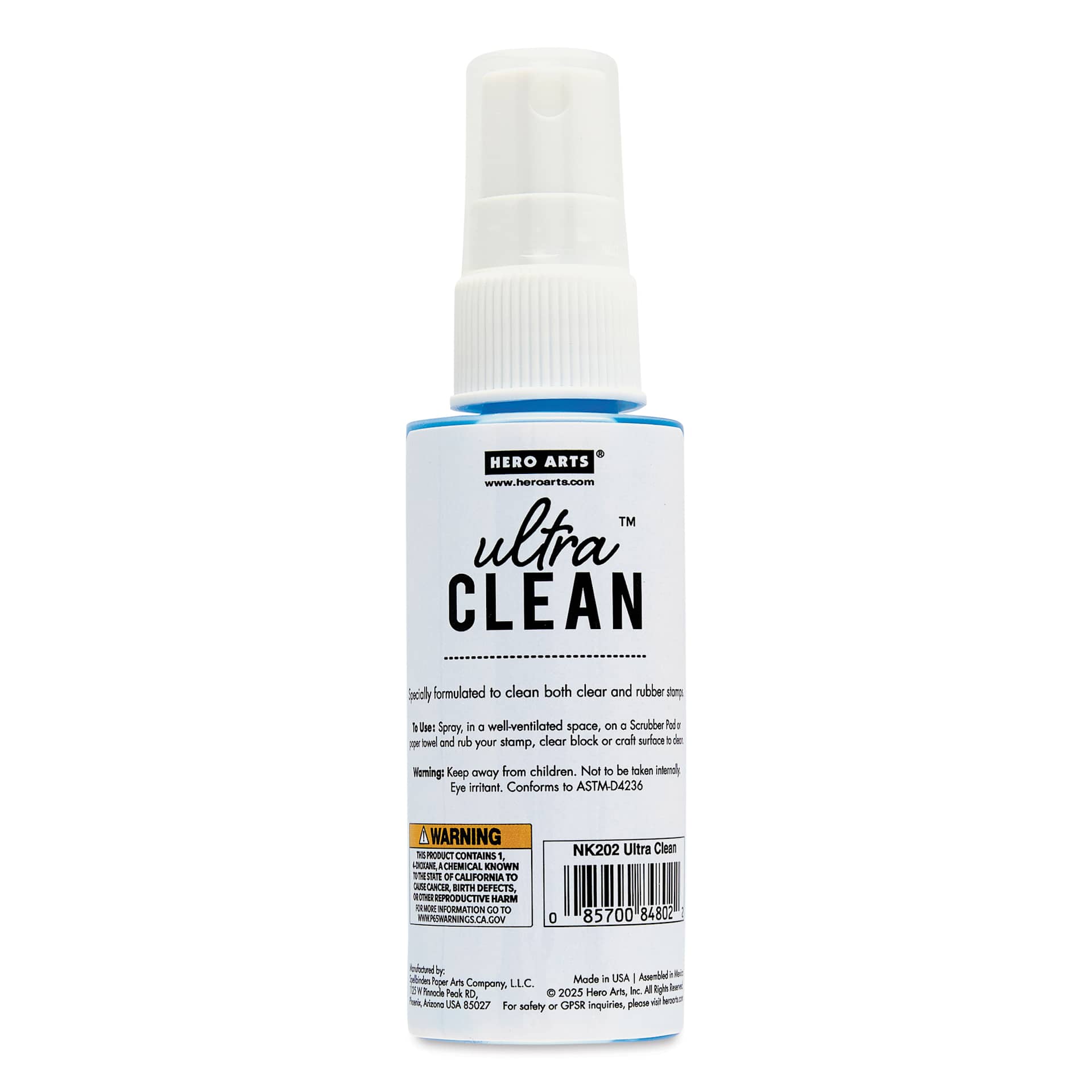 Hero Arts ClearDesign Ultra Clean Stamp Cleaner with mister cap on