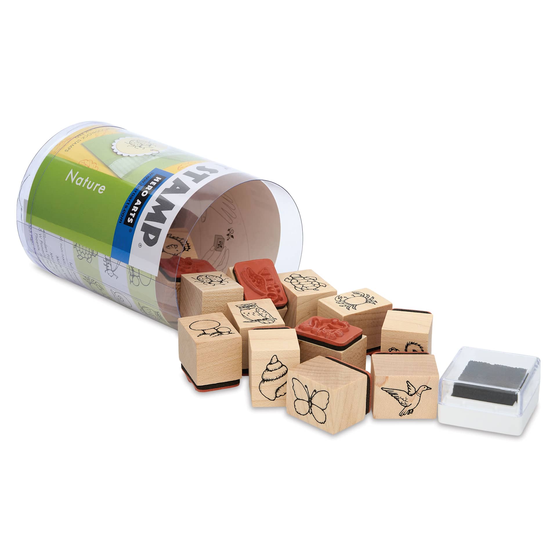 Hero Arts Nature Woodblock Ink ‘n’ Stamps Set
